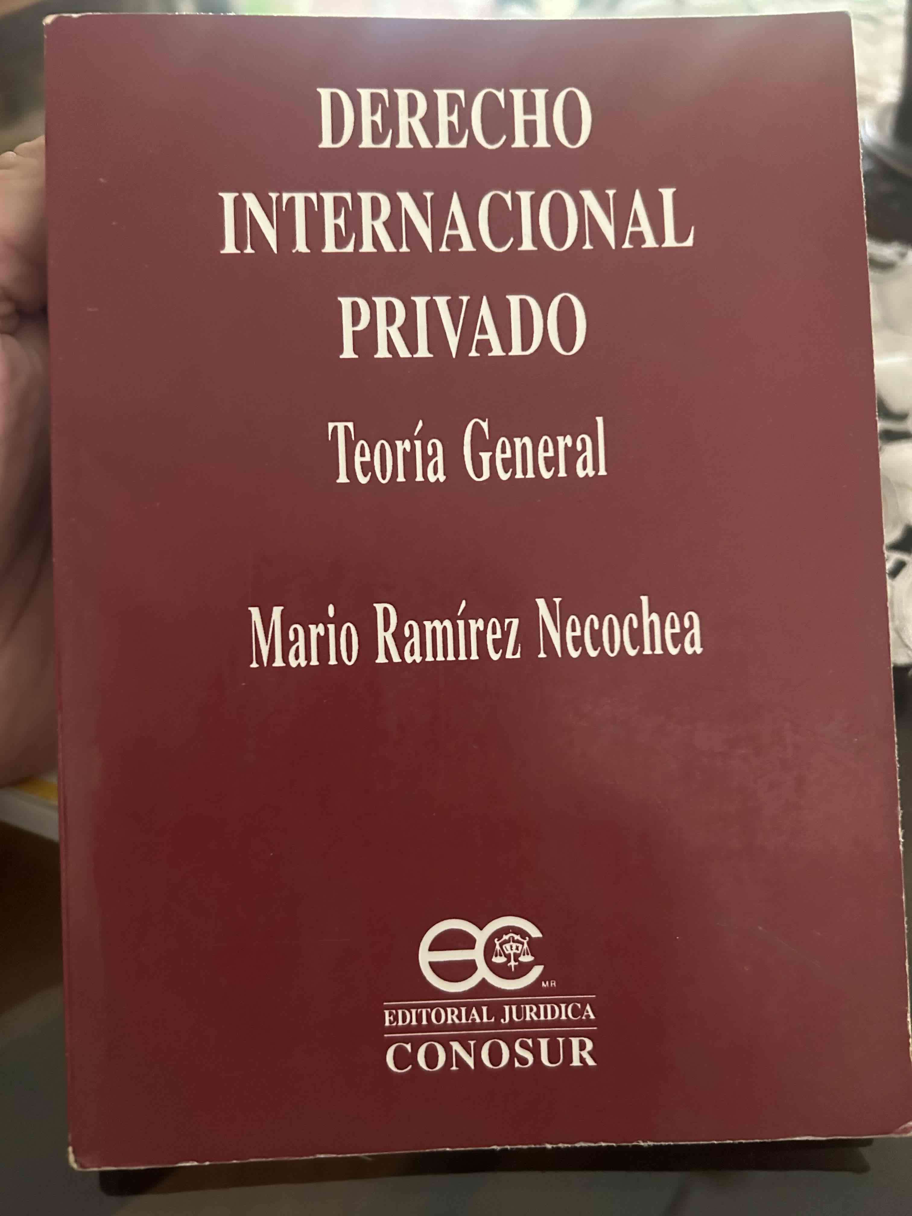 Libro Derecho Internacional Privado. Mario Ramirez