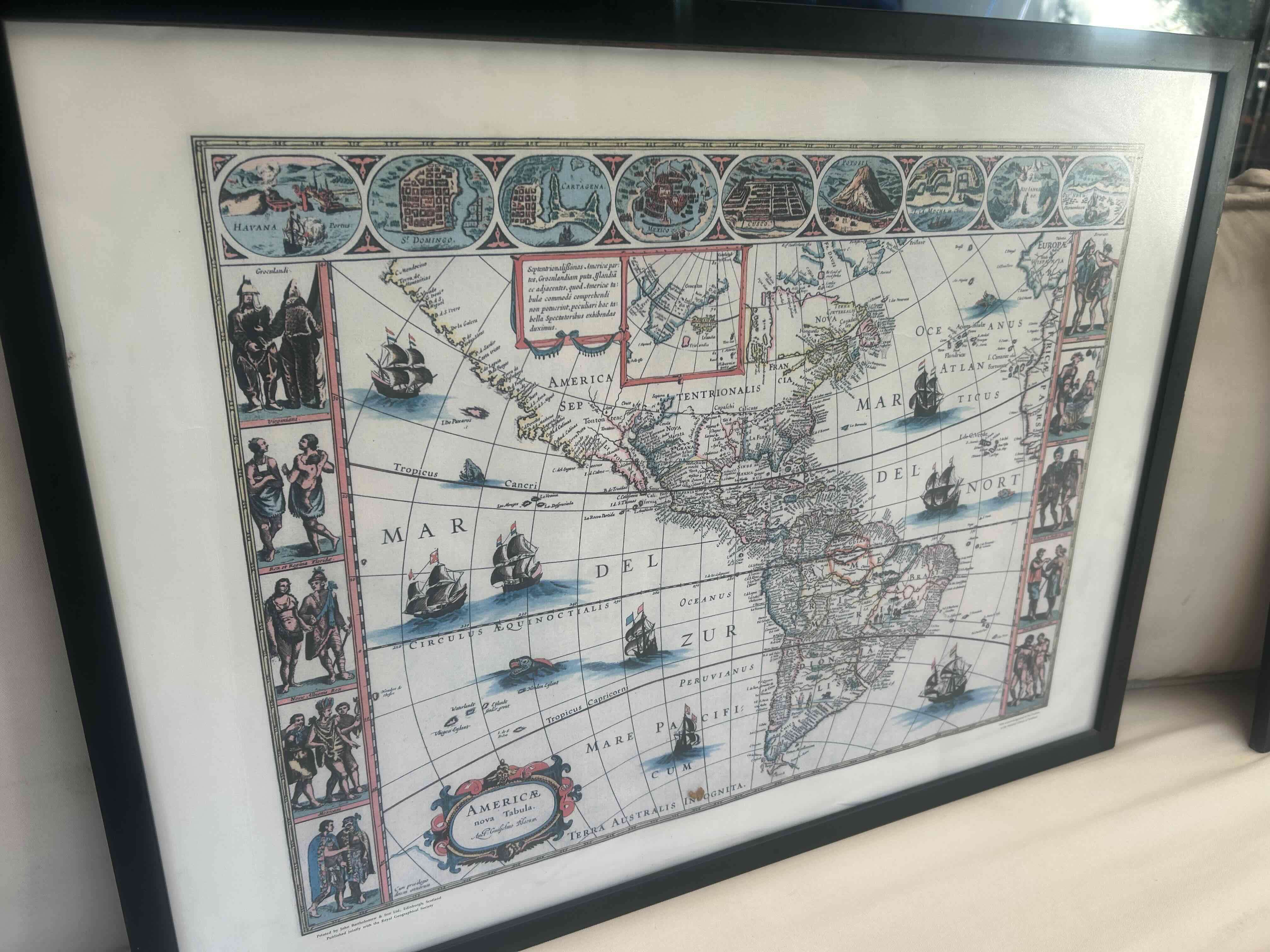 Mapa histórico Americae Nova Tabula