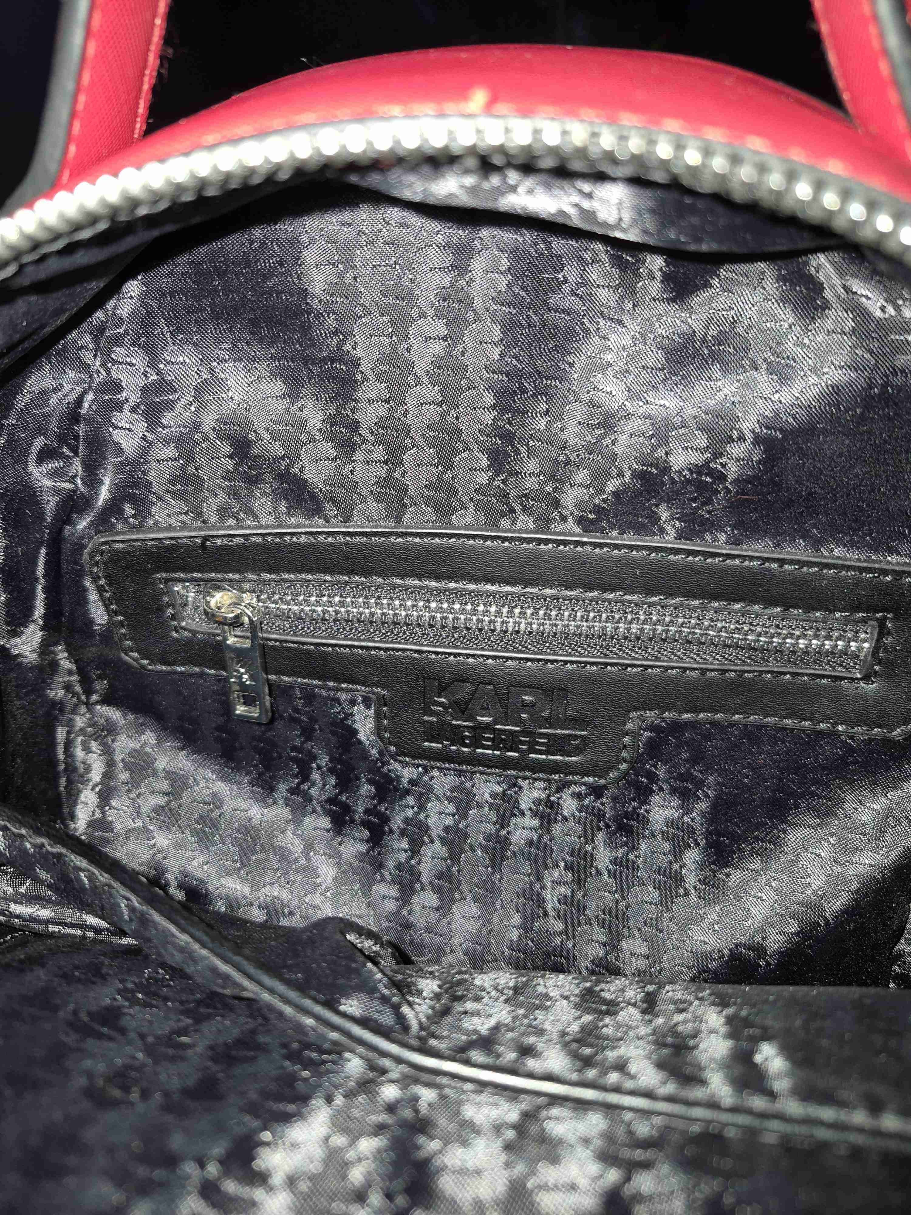 Mochila roja Karl Lagerfeld - miniatura 4