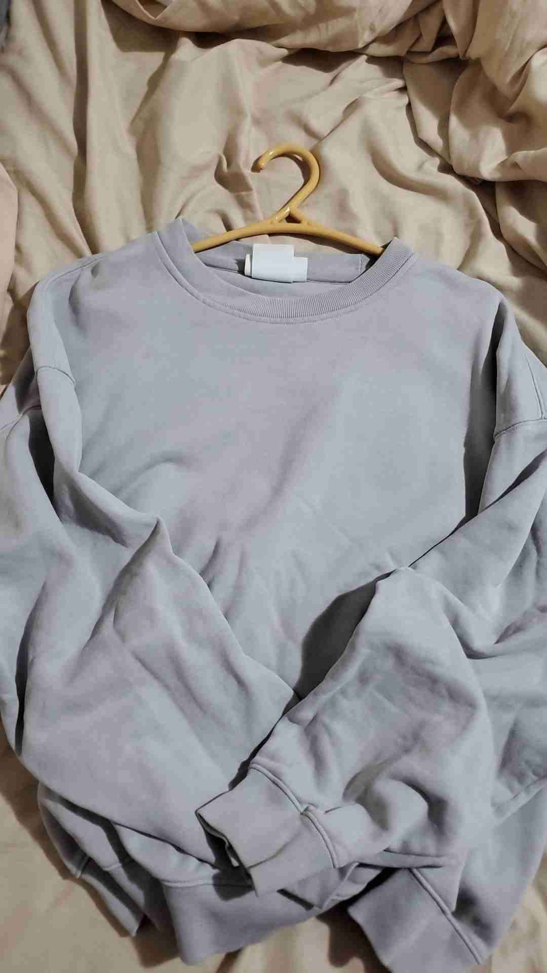 Polerón gris Oversize