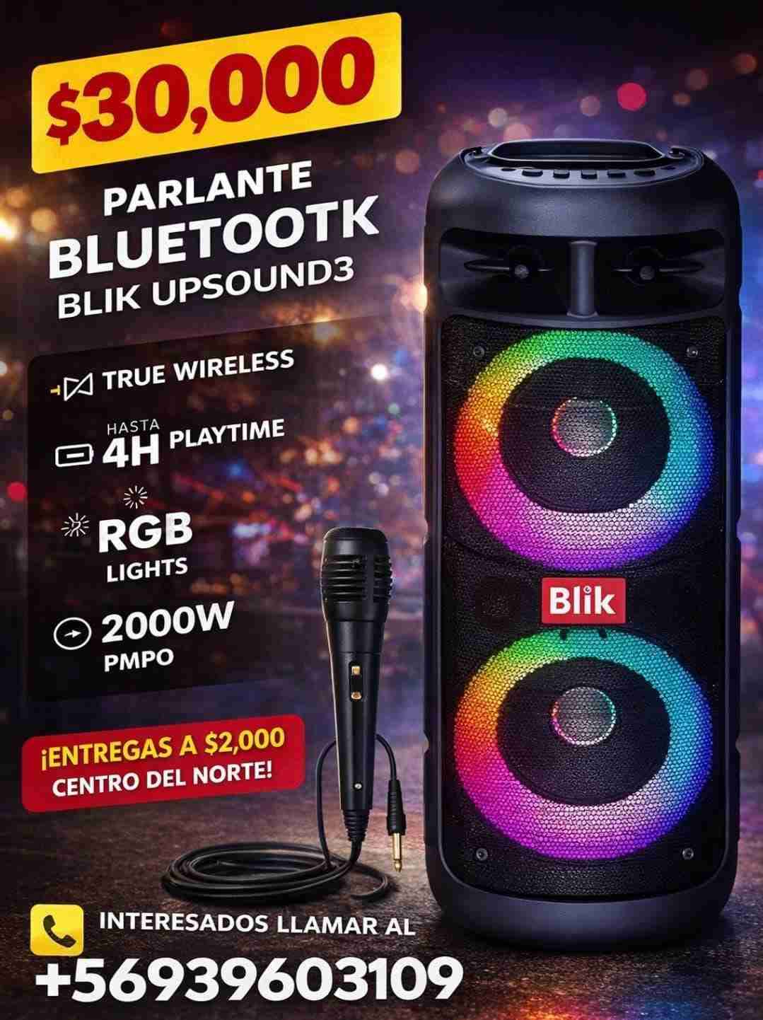 🎤🔈🚦Parlante Bluetooth Blik