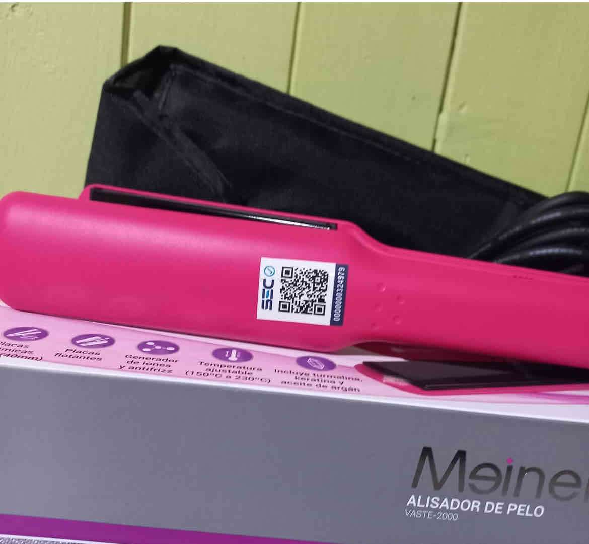 Plancha de pelo Meiner rosa