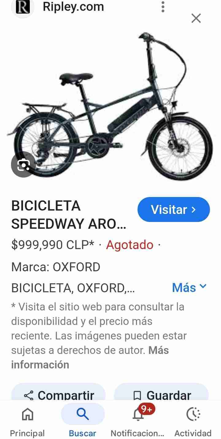 Bicicleta eléctrica Oxford negra