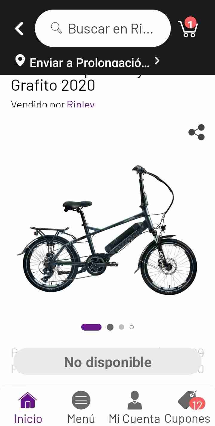 Bicicleta eléctrica Oxford negra - 2