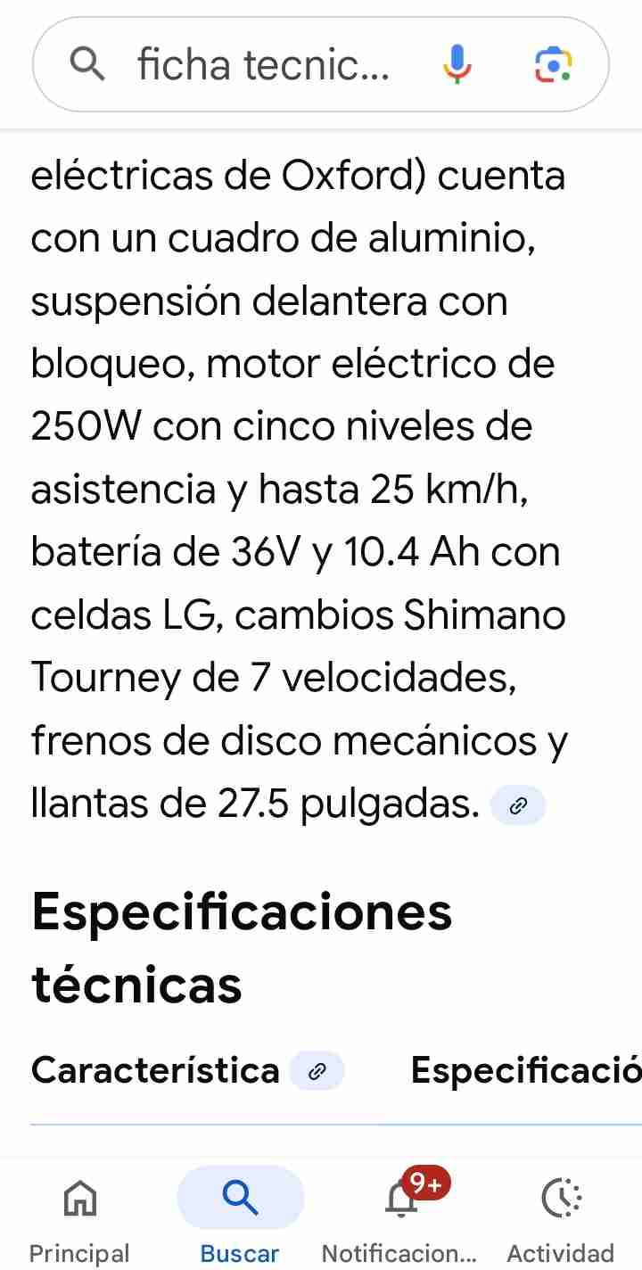 Bicicleta eléctrica Oxford negra - 3