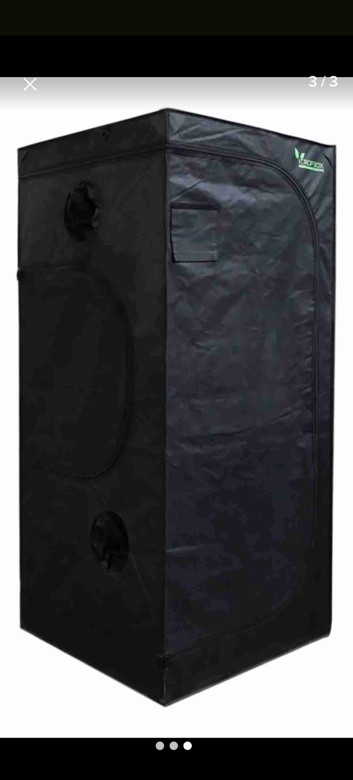 Carpa de cultivo interior negra