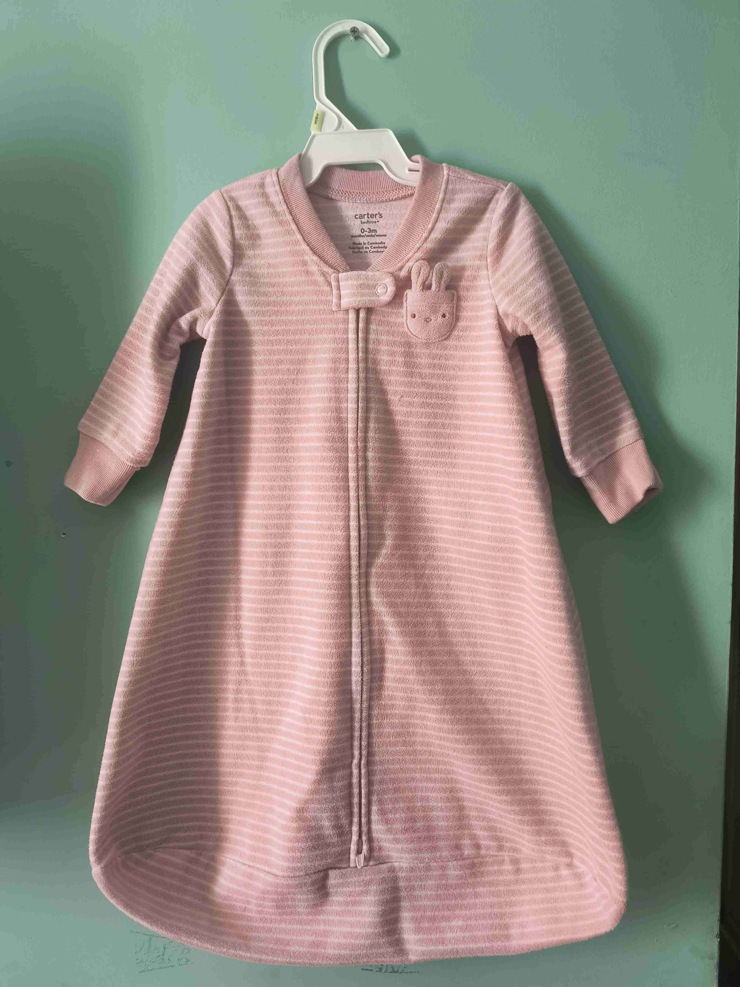 Saquito de dormir rosado bebé