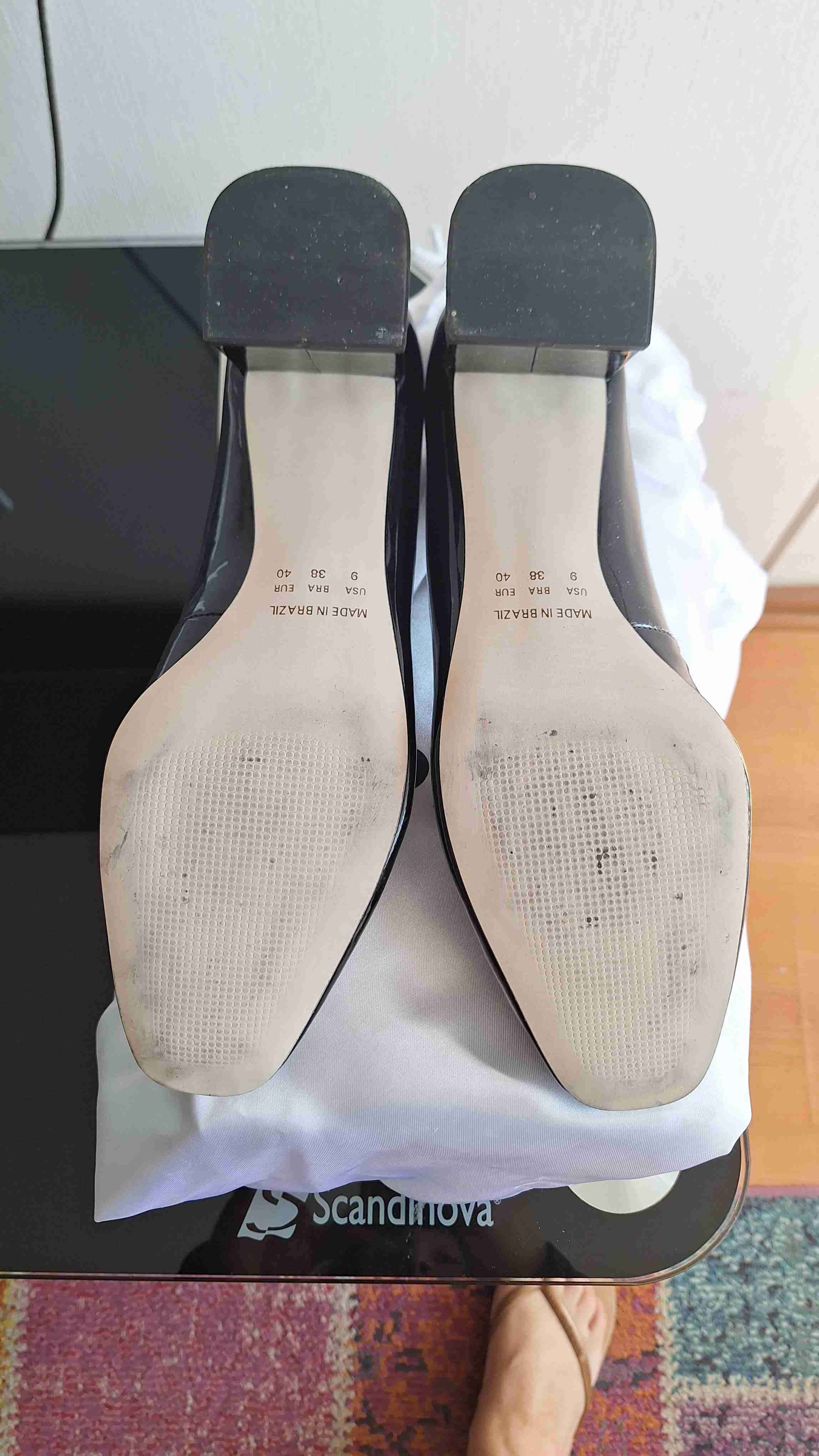 Zapatos de charol negro Pollini - miniatura 3