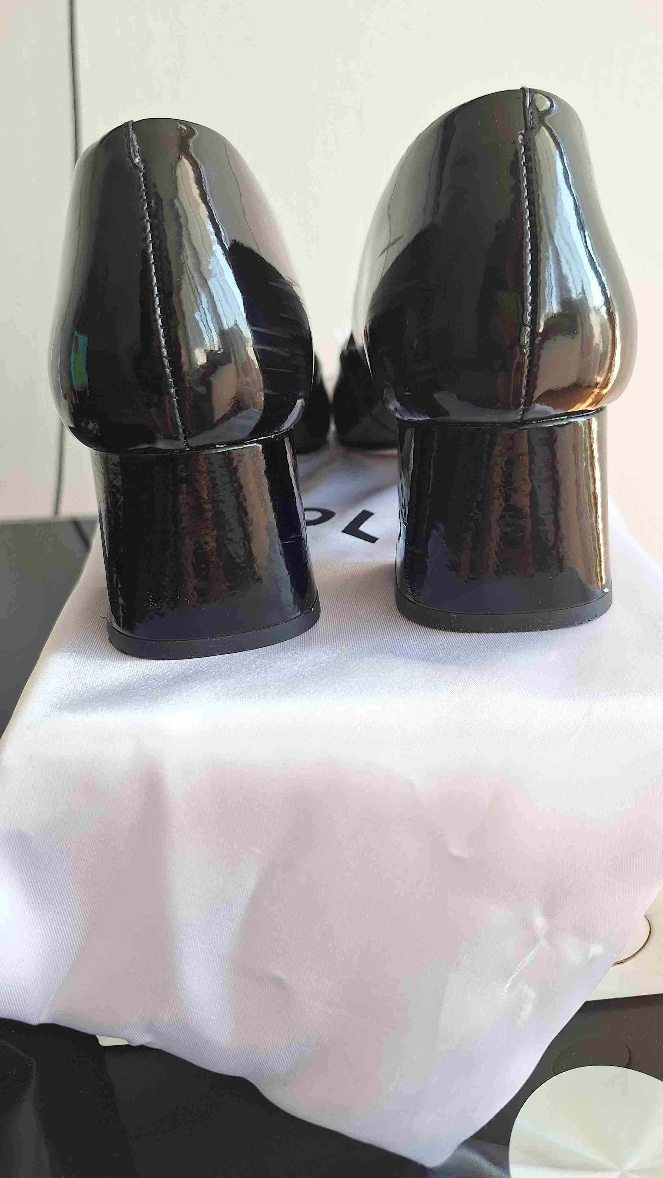 Zapatos de charol negro Pollini - miniatura 5