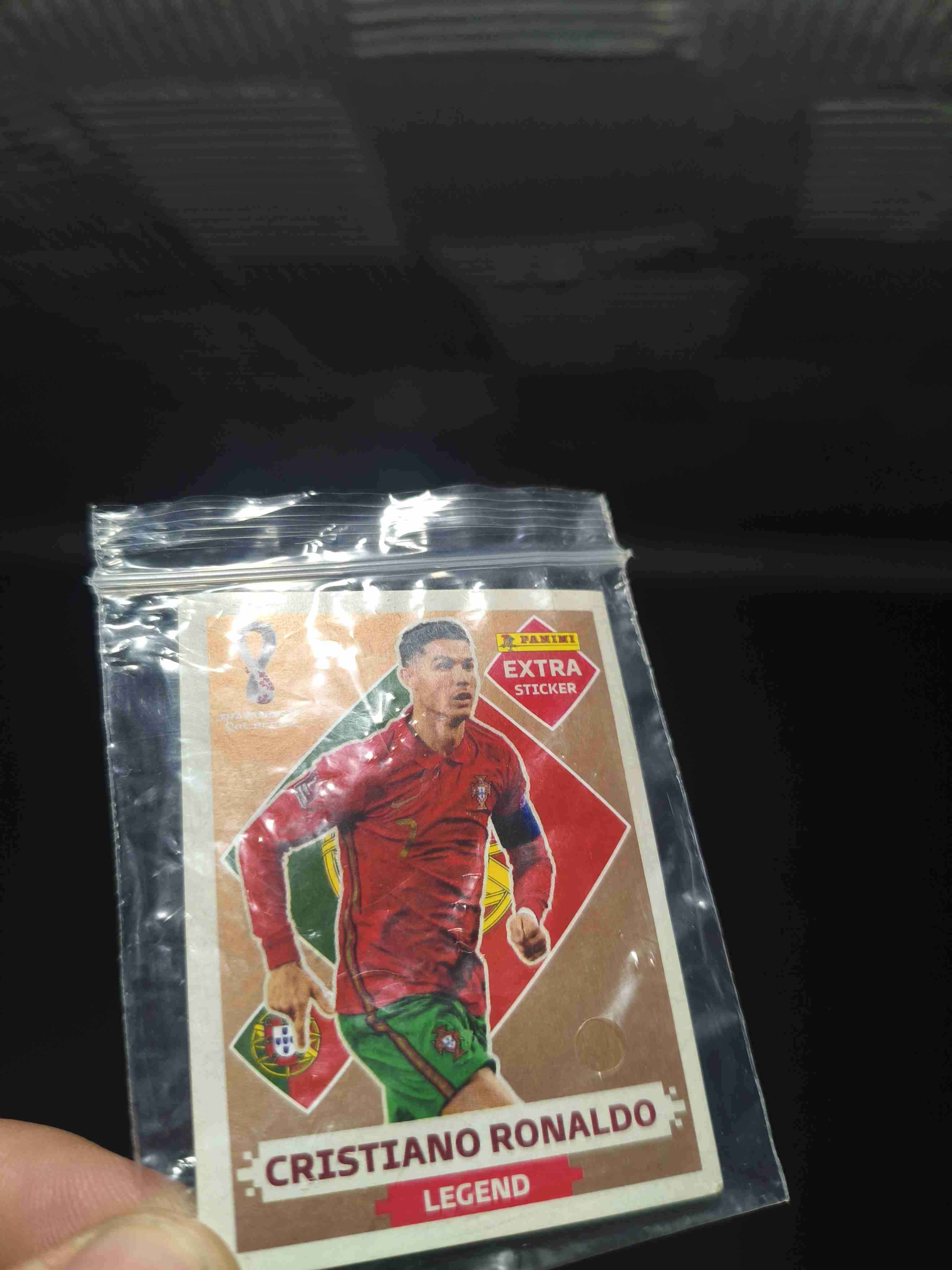 Lámina extra sticker Cristiano Ronaldo bronce