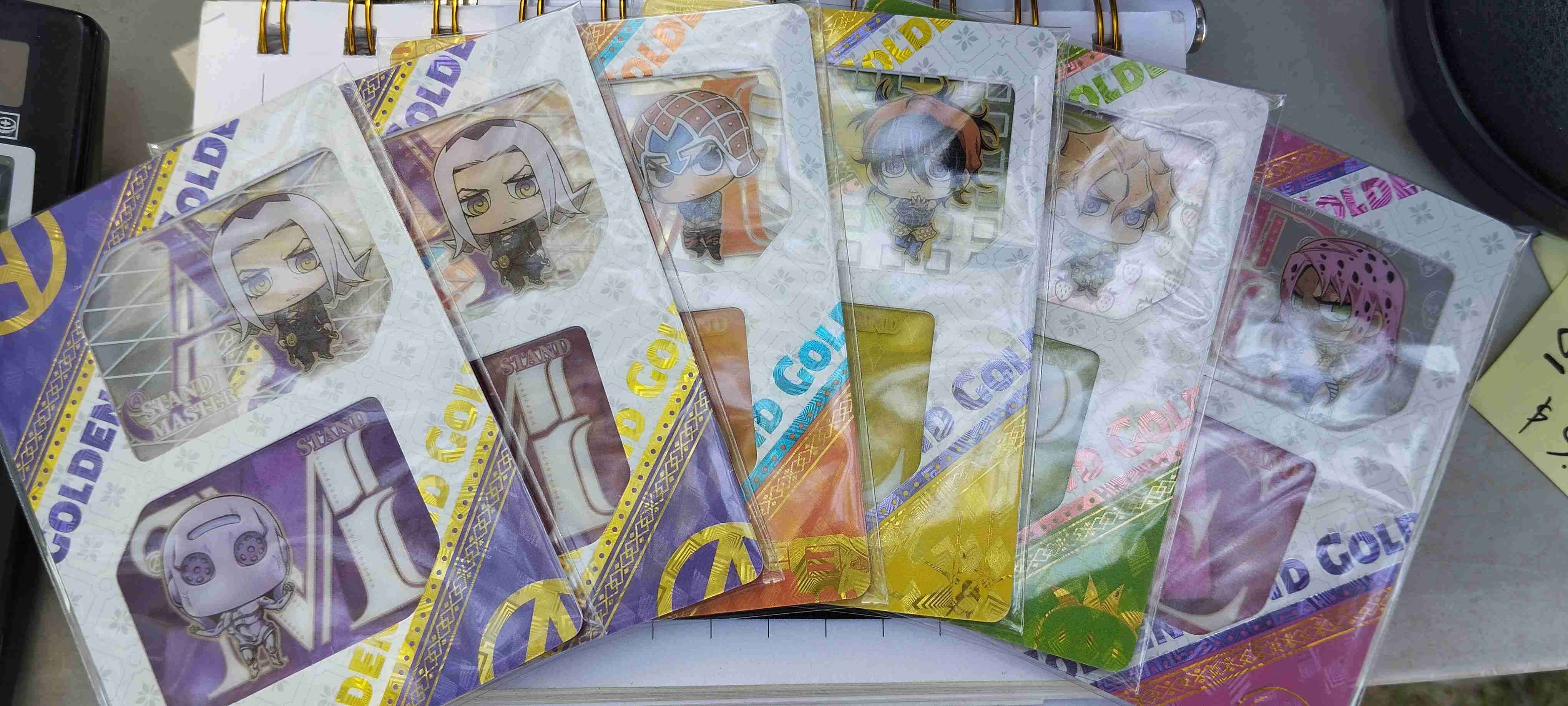 Set tarjetas originales JJBA: Golden Wind