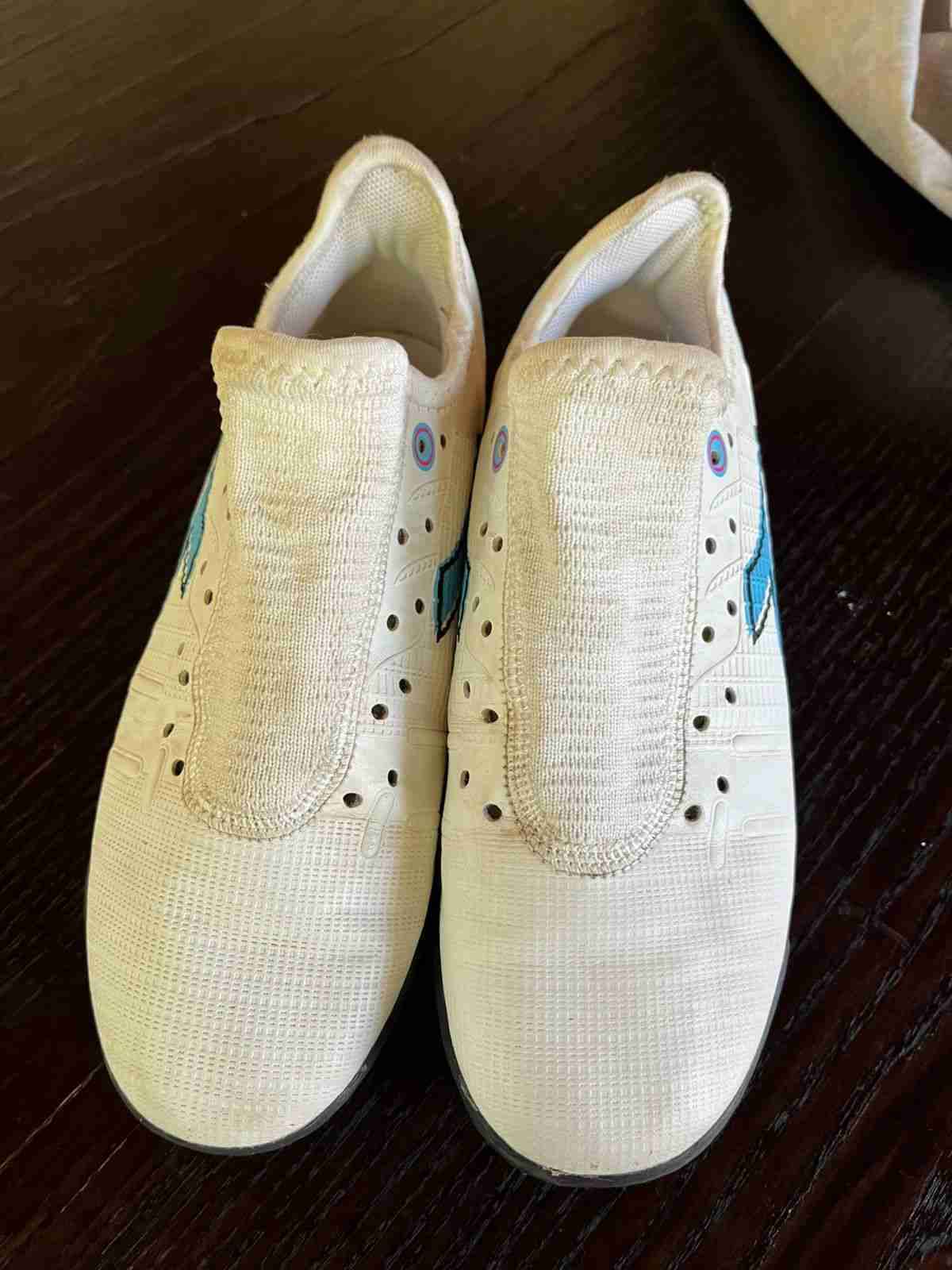 Zapatos de baby futbol blancos para niños - miniatura 2