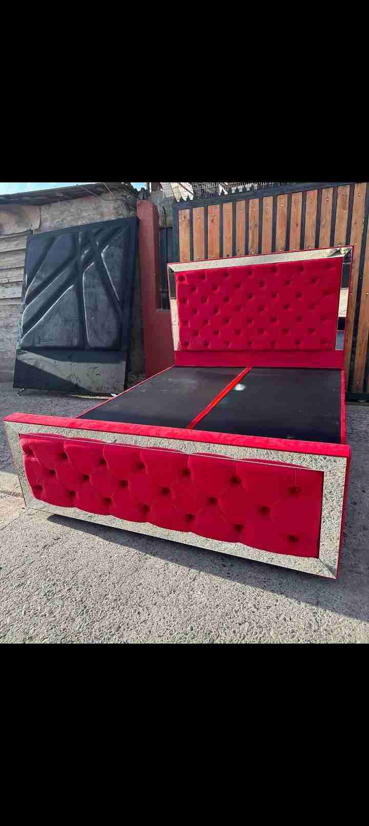 Cama doble respaldo con espejo - miniatura 5