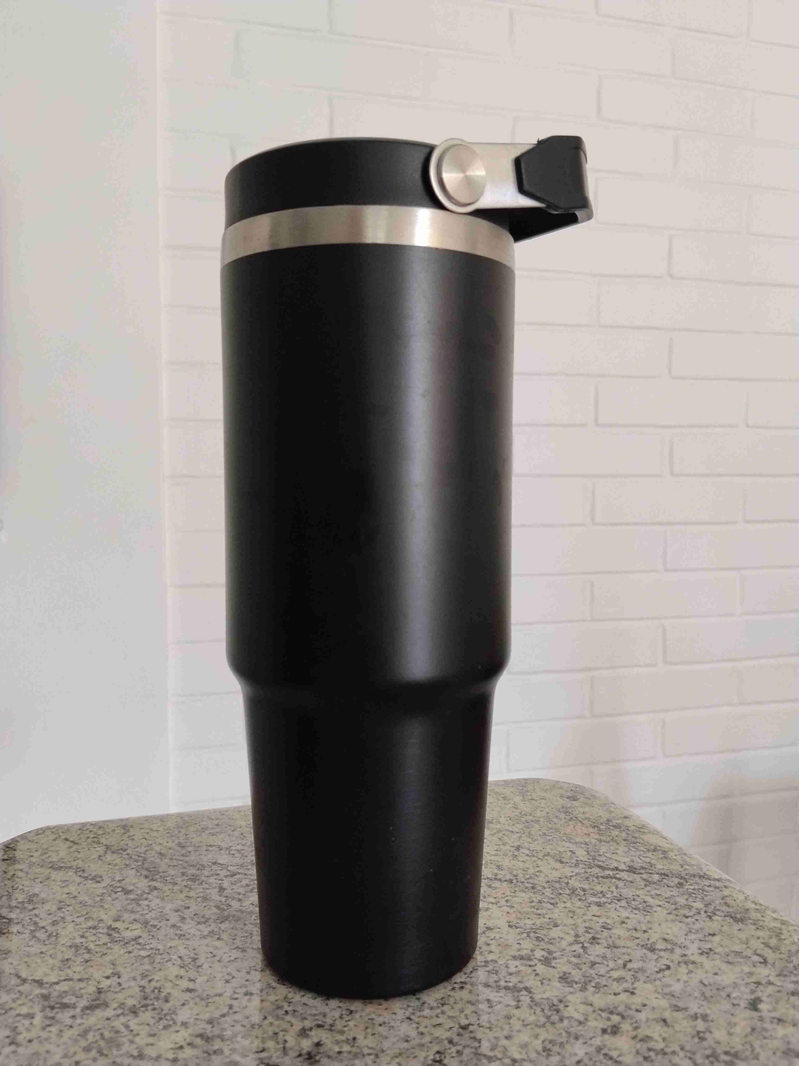Vaso térmico negro metálico