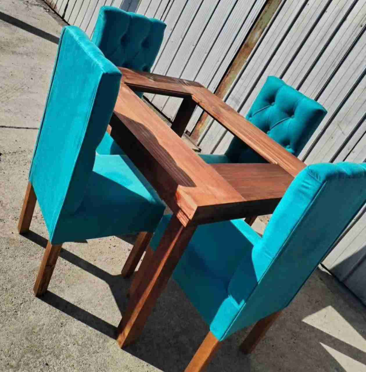 Juego comedor mesa vidrio - miniatura 3