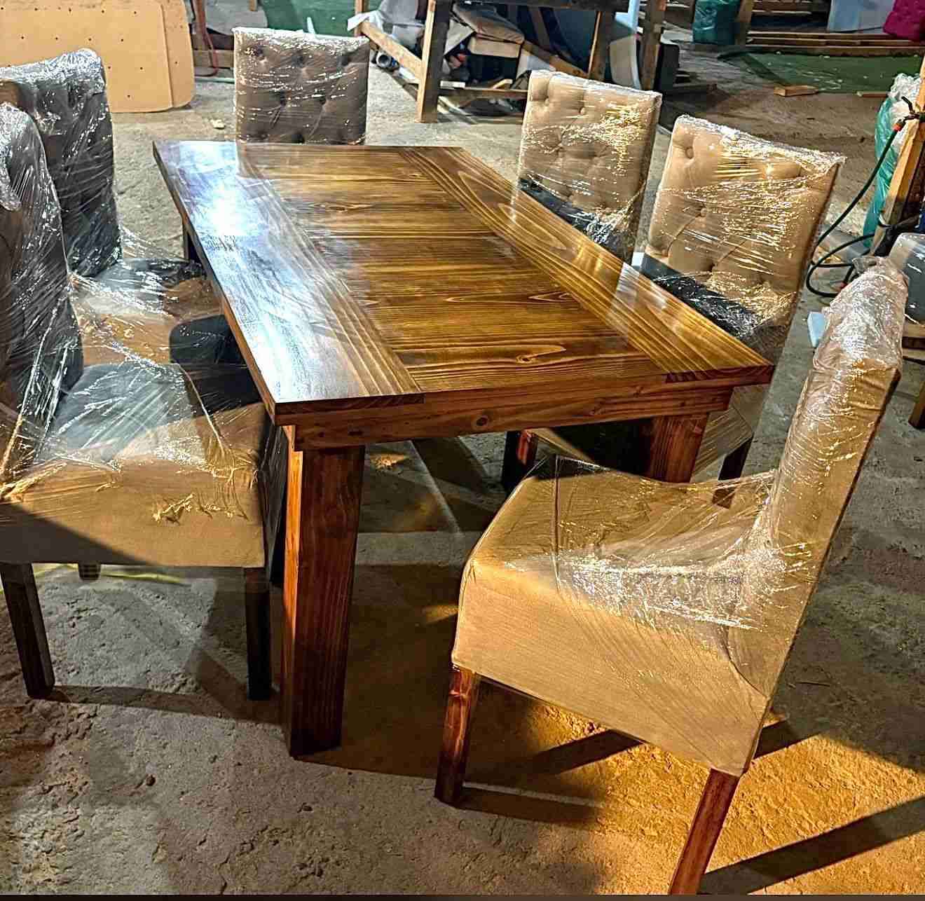 Juego comedor mesa vidrio - miniatura 6