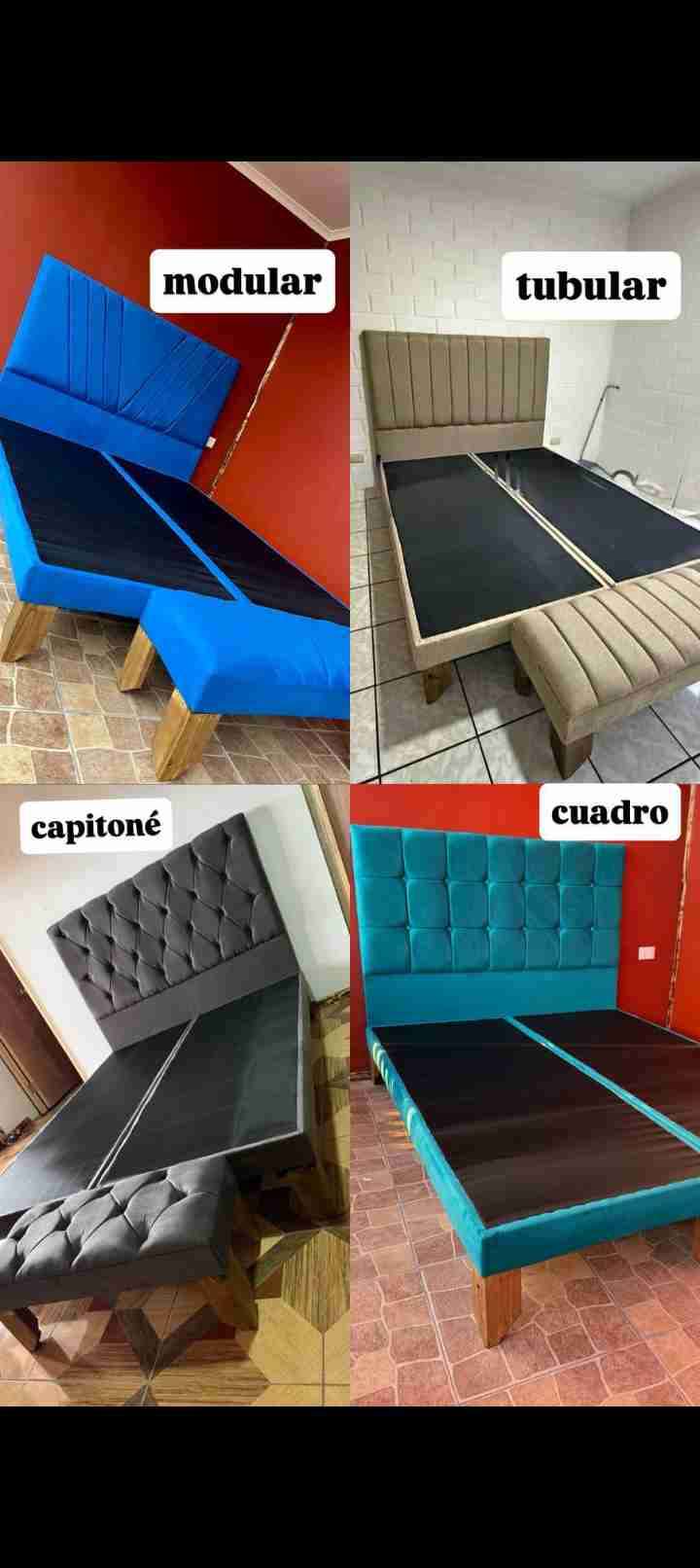 Camas tapizadas coloridas - miniatura 2