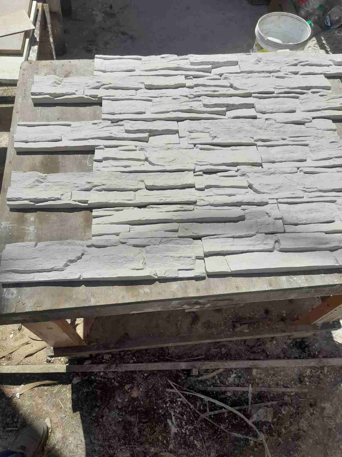 Pieza decorativa de pared 10x48 de yeso interior - miniatura 2