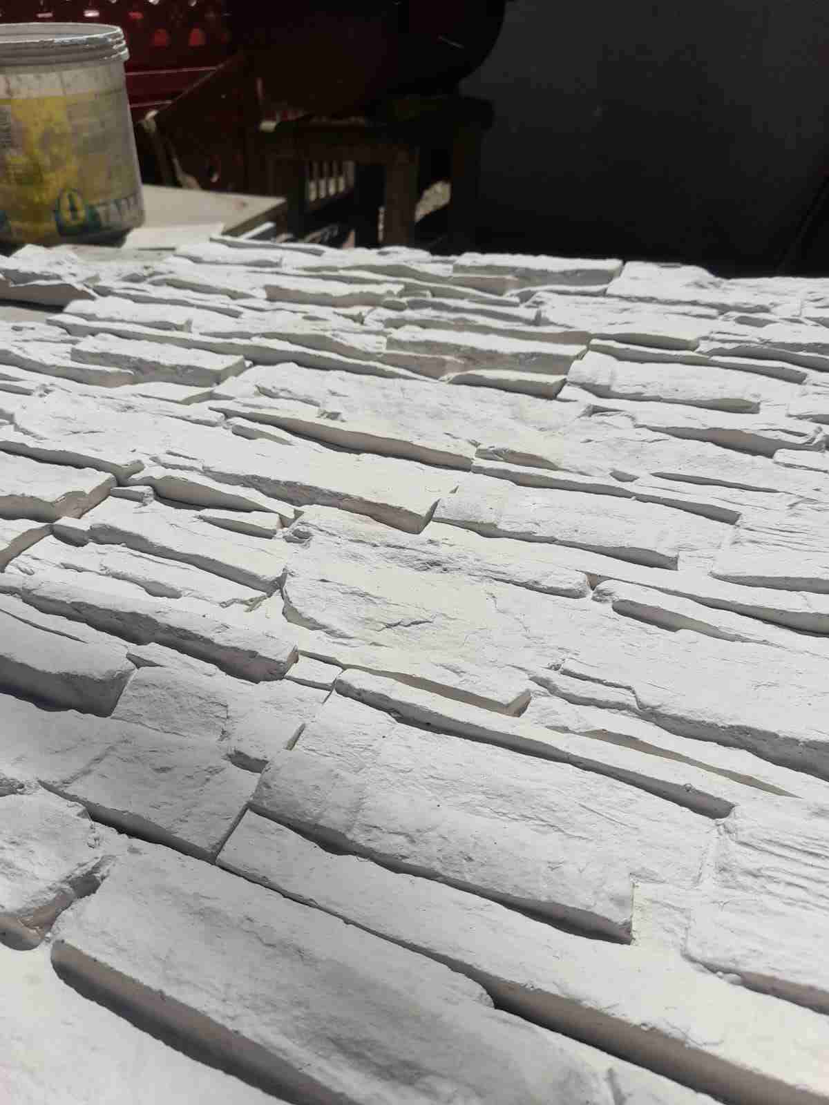 Pieza decorativa de pared 10x48 de yeso interior - miniatura 4