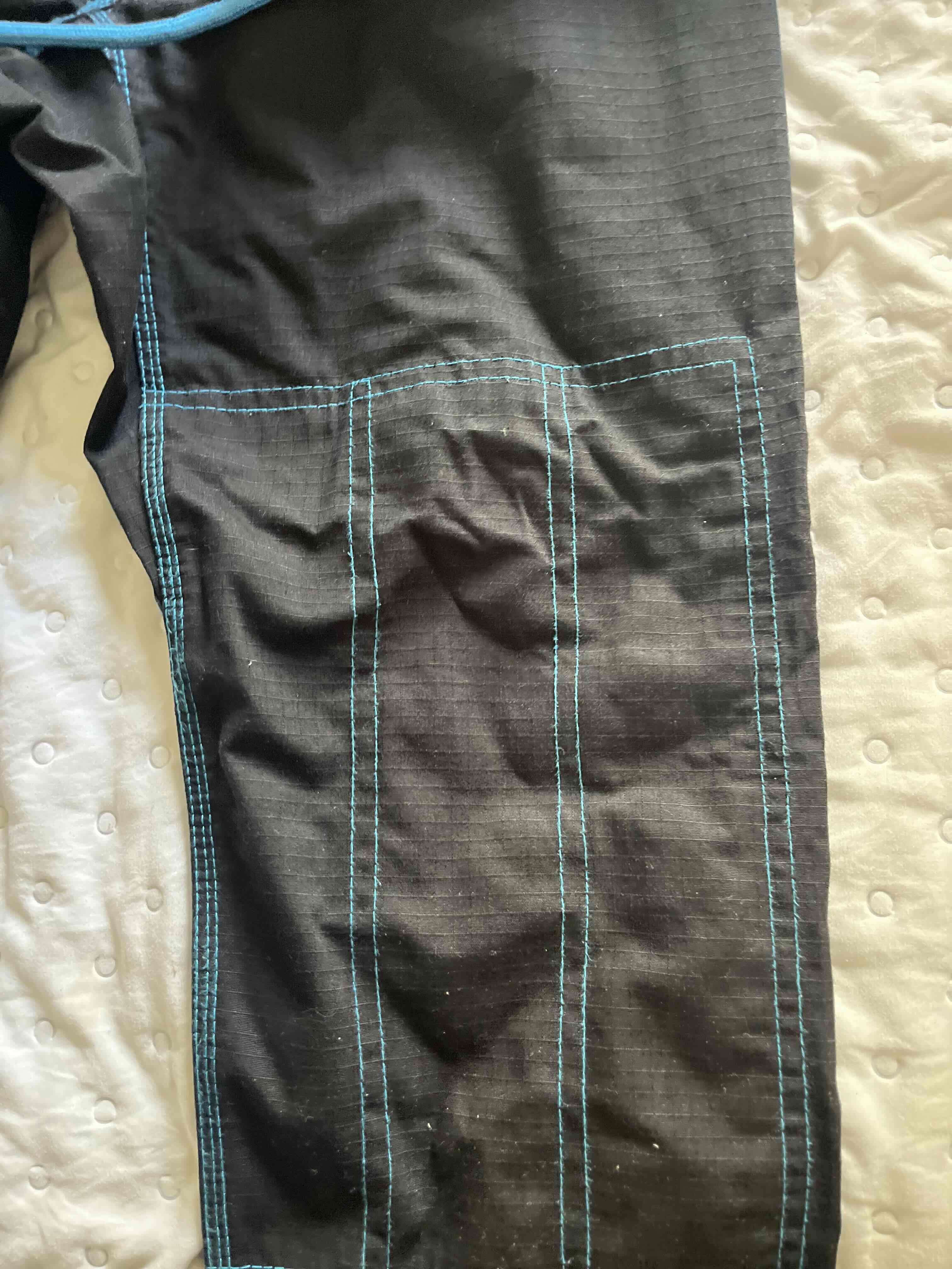 GI o kimono de jiu-jitsu negro Senshi - miniatura 4