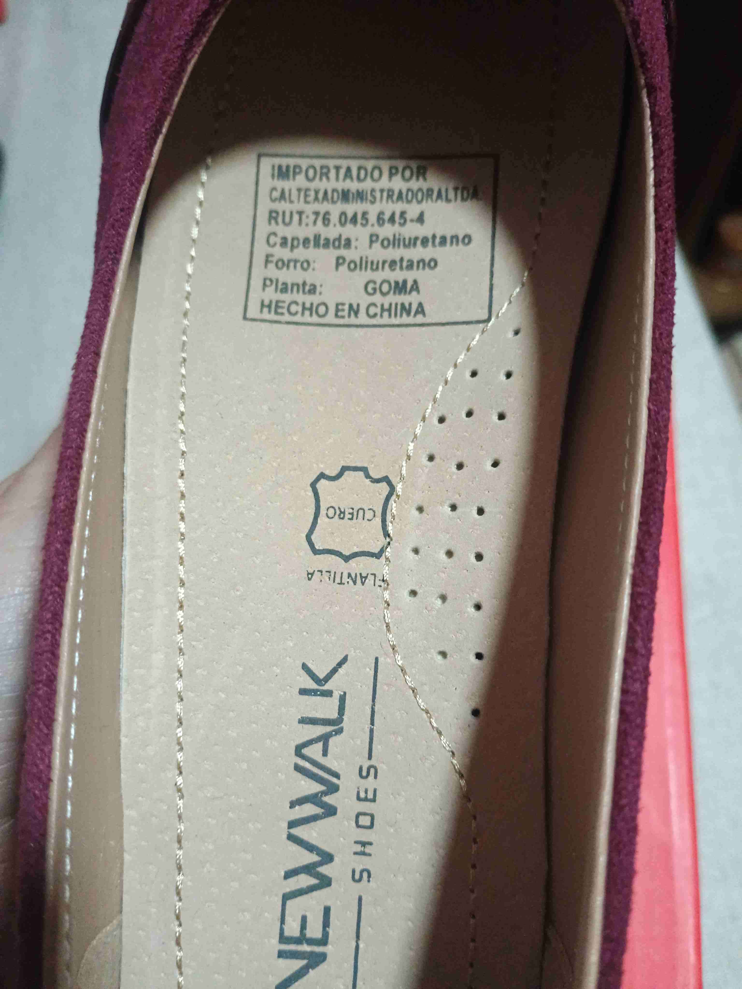 Zapatos planos burdeos New Walk - miniatura 4