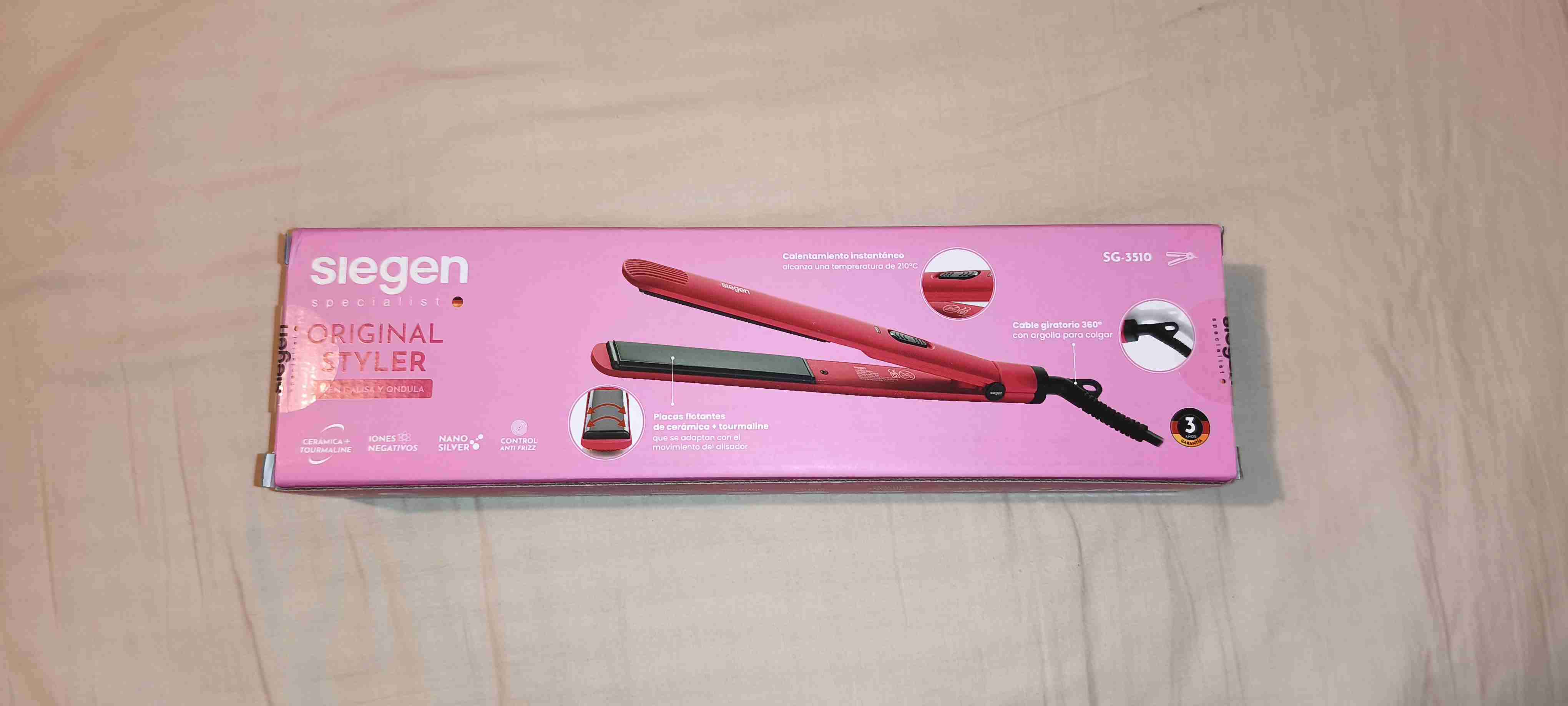 Plancha de cabello Siegen rosa
