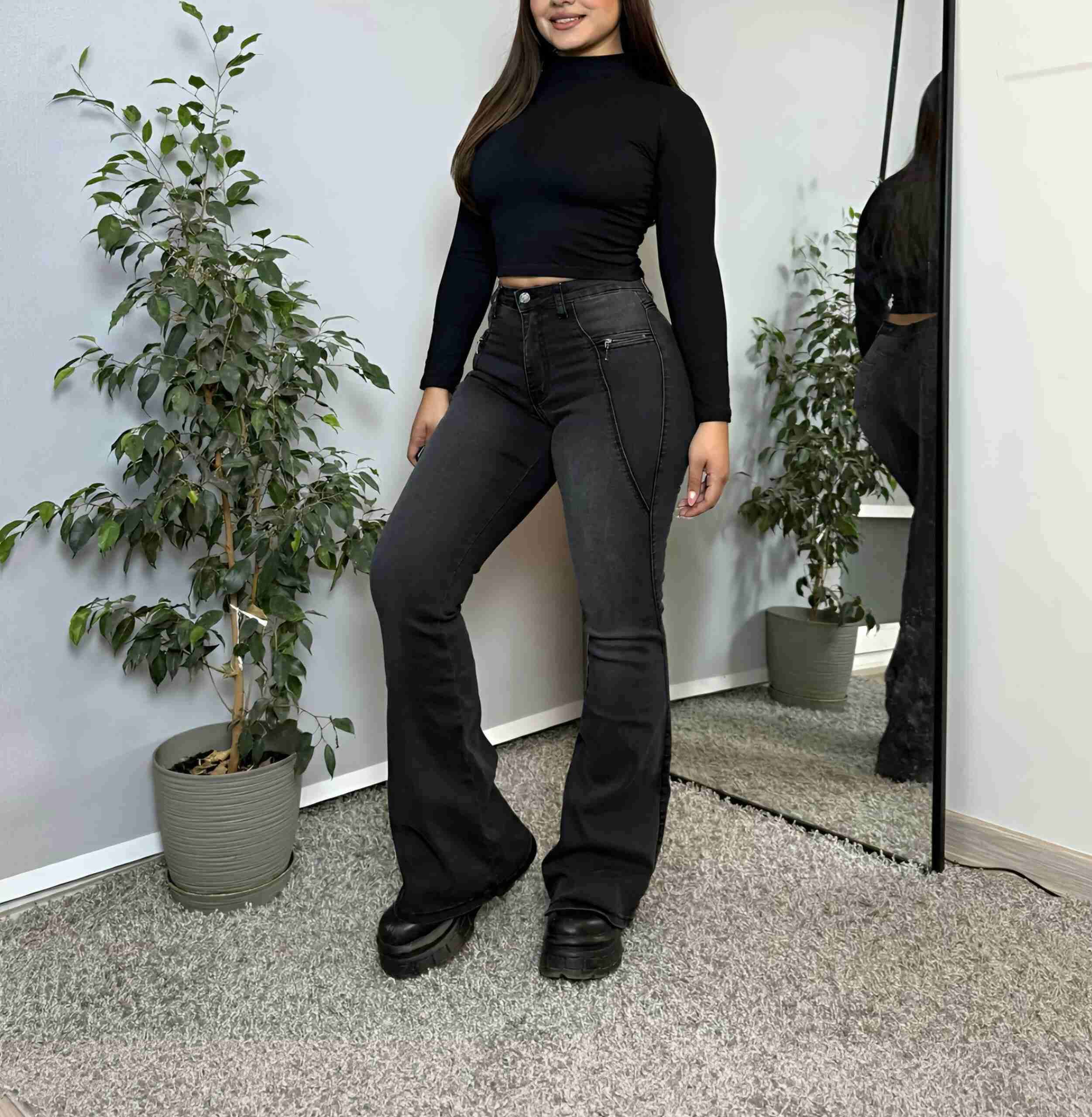 Jeans Menina Flare Push Up Elasticados!😍 - miniatura 3