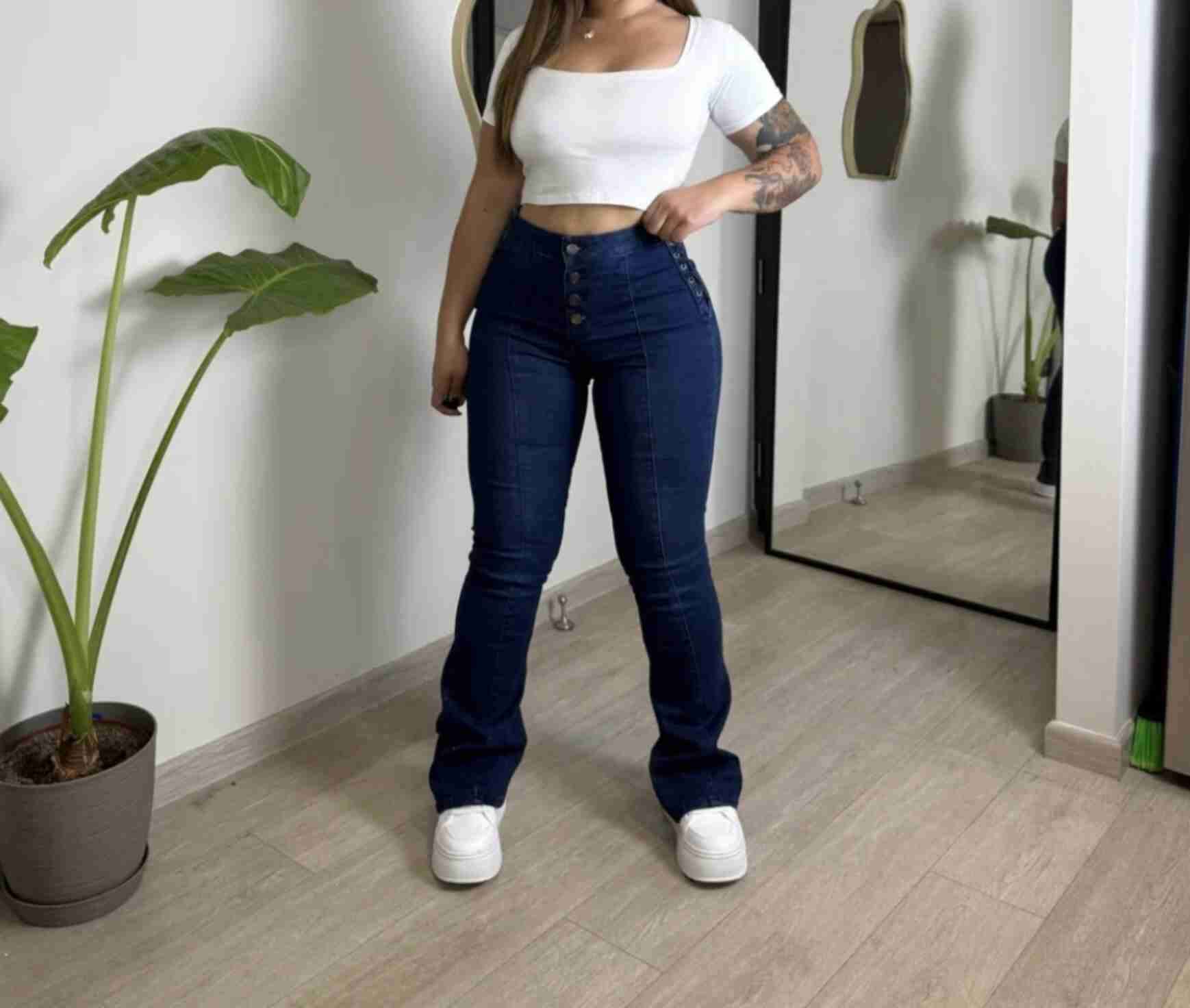 Jeans Flare Trenzados Push Up!😍