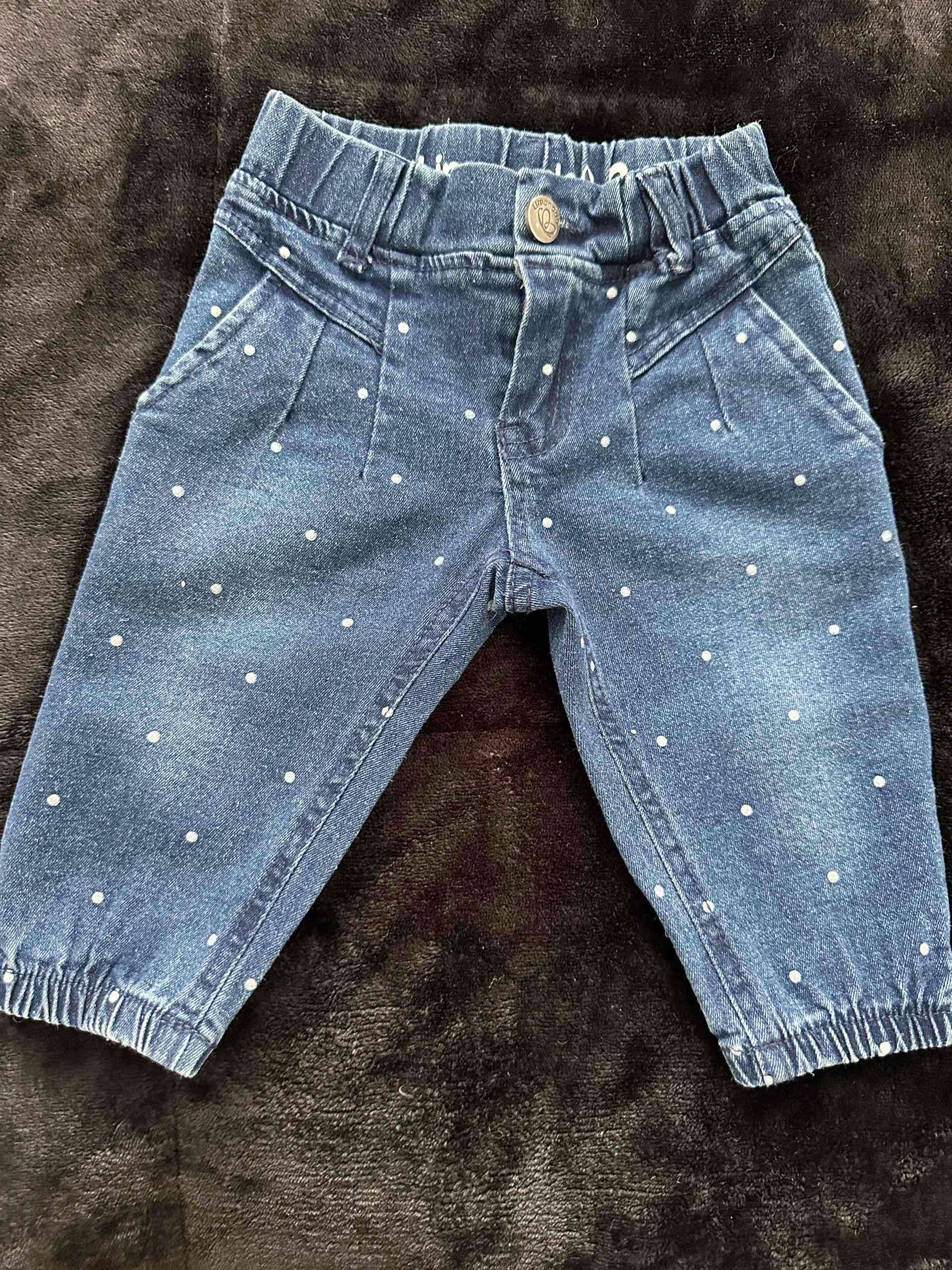 Jeans infantil con lunares 3 meses