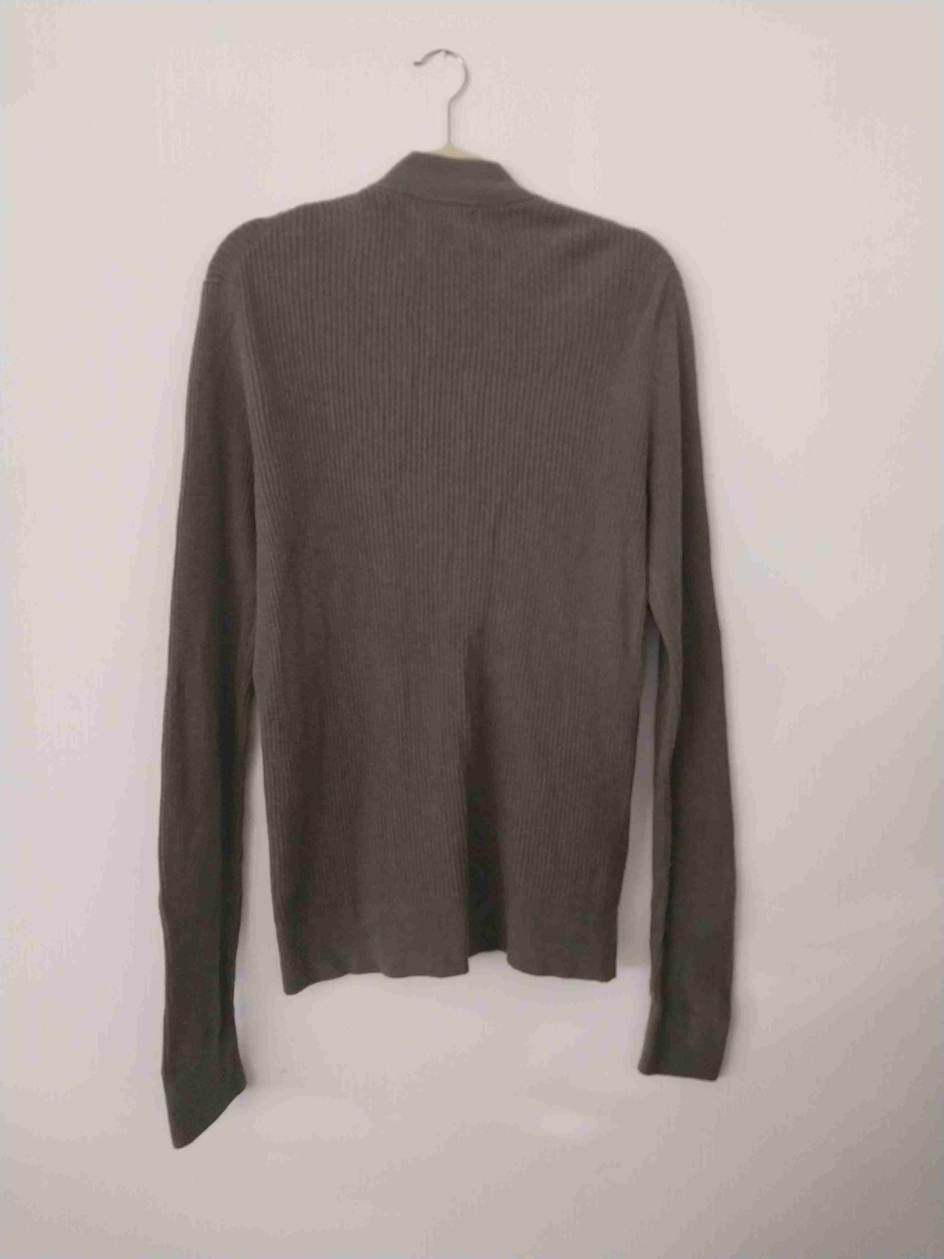 Cardigan verde militar de cierre Mango - miniatura 3