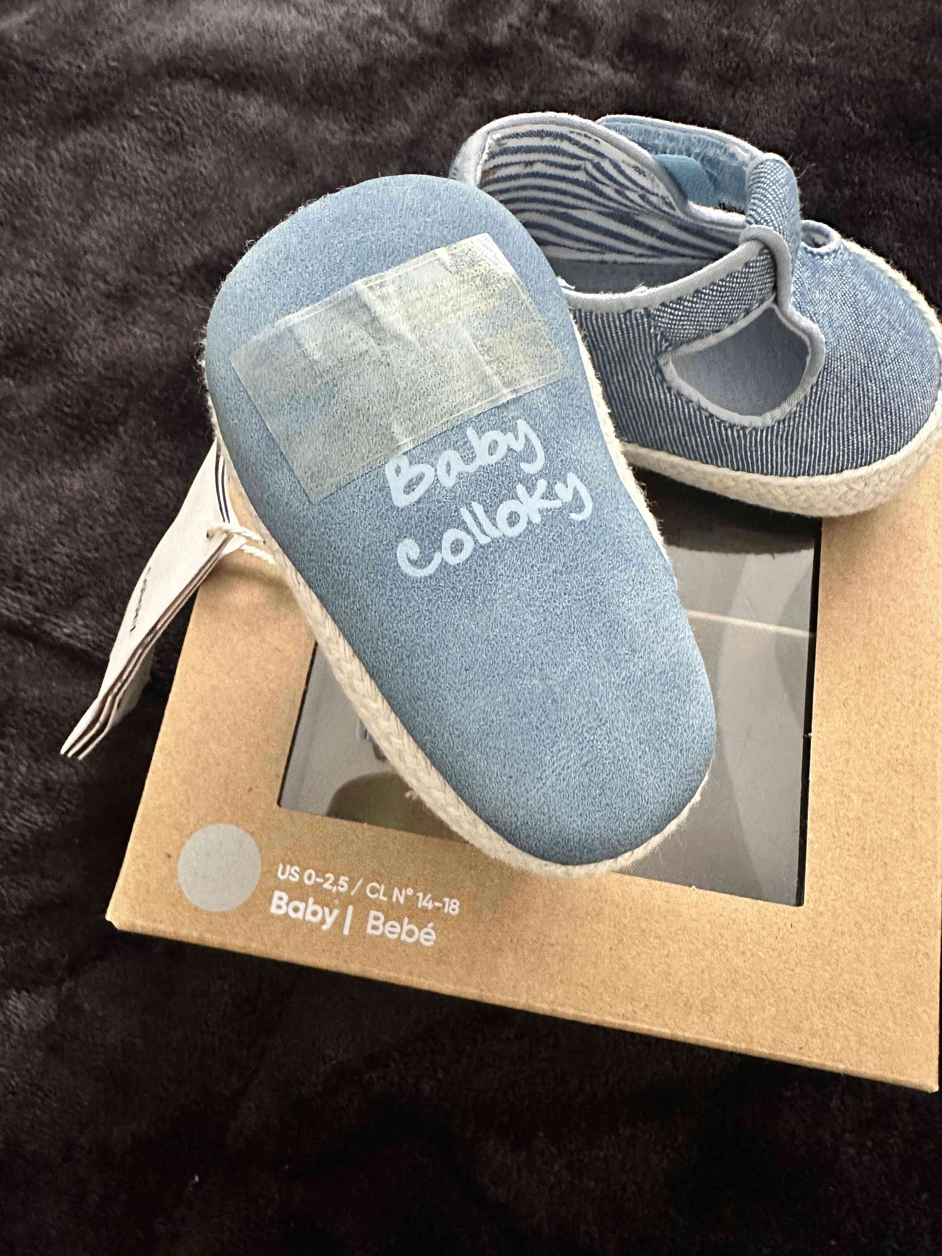 Zapatos de bebé Colloky celestes - miniatura 2