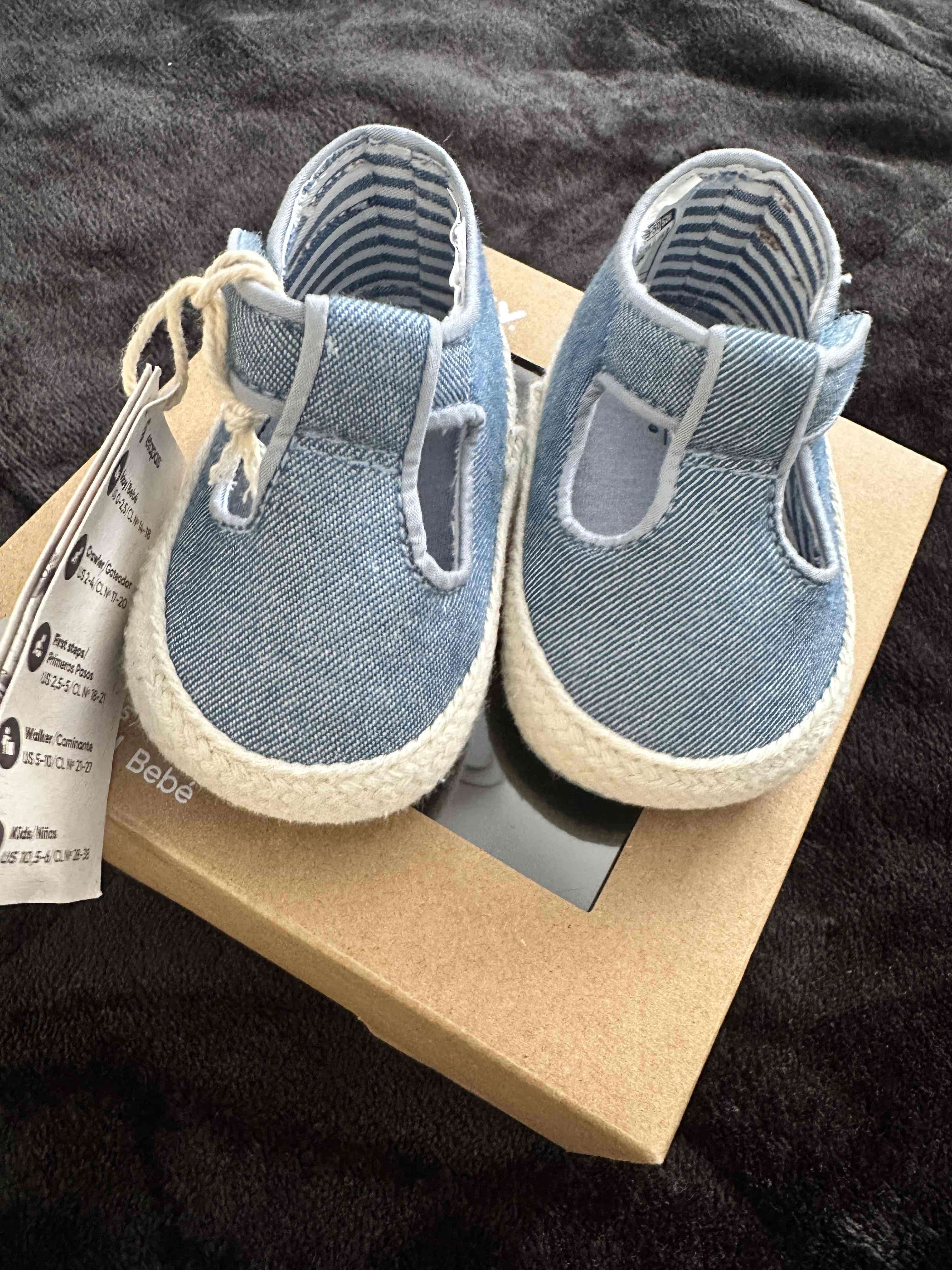 Zapatos de bebé Colloky celestes - miniatura 3