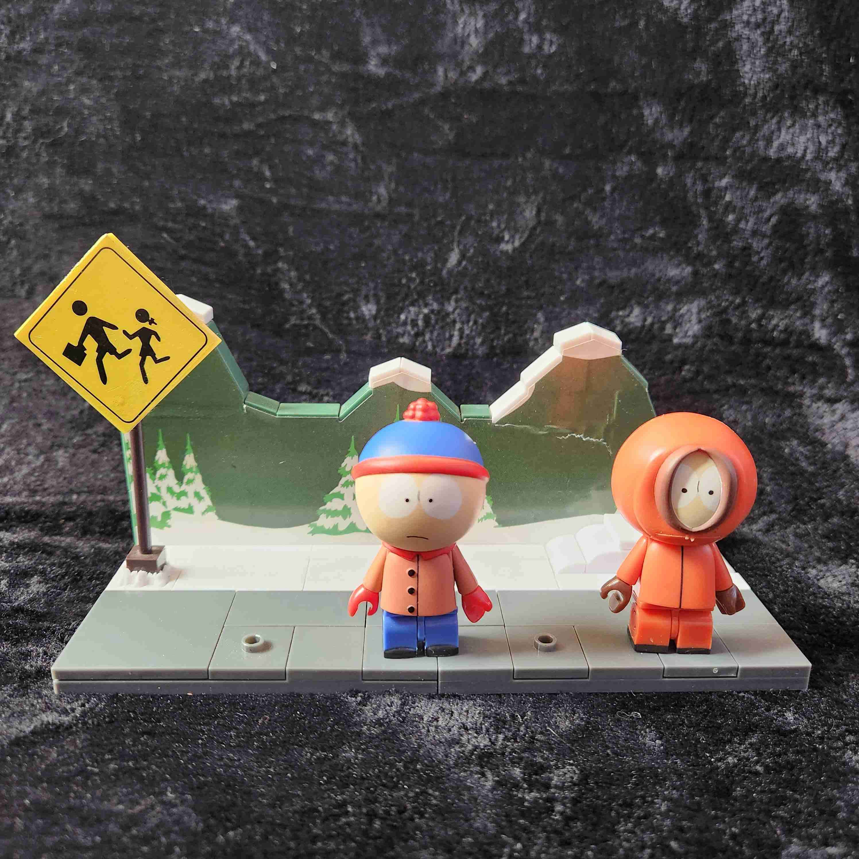 Figuras mcfarlane, lego south park, Stan y Kenny