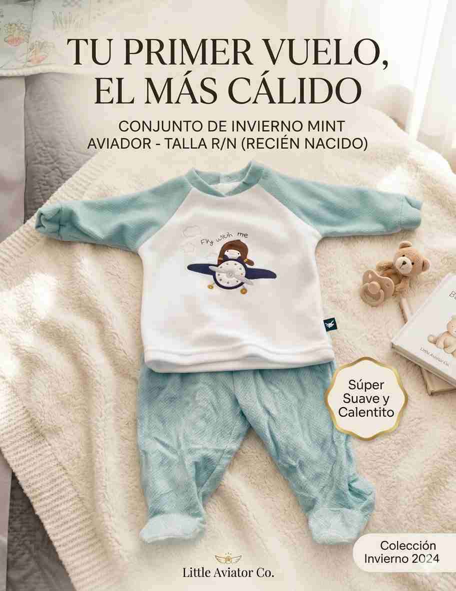 Conjunto invierno mint aviador RN