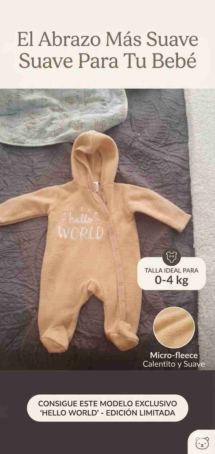 Enterito de bebé micro-fleece