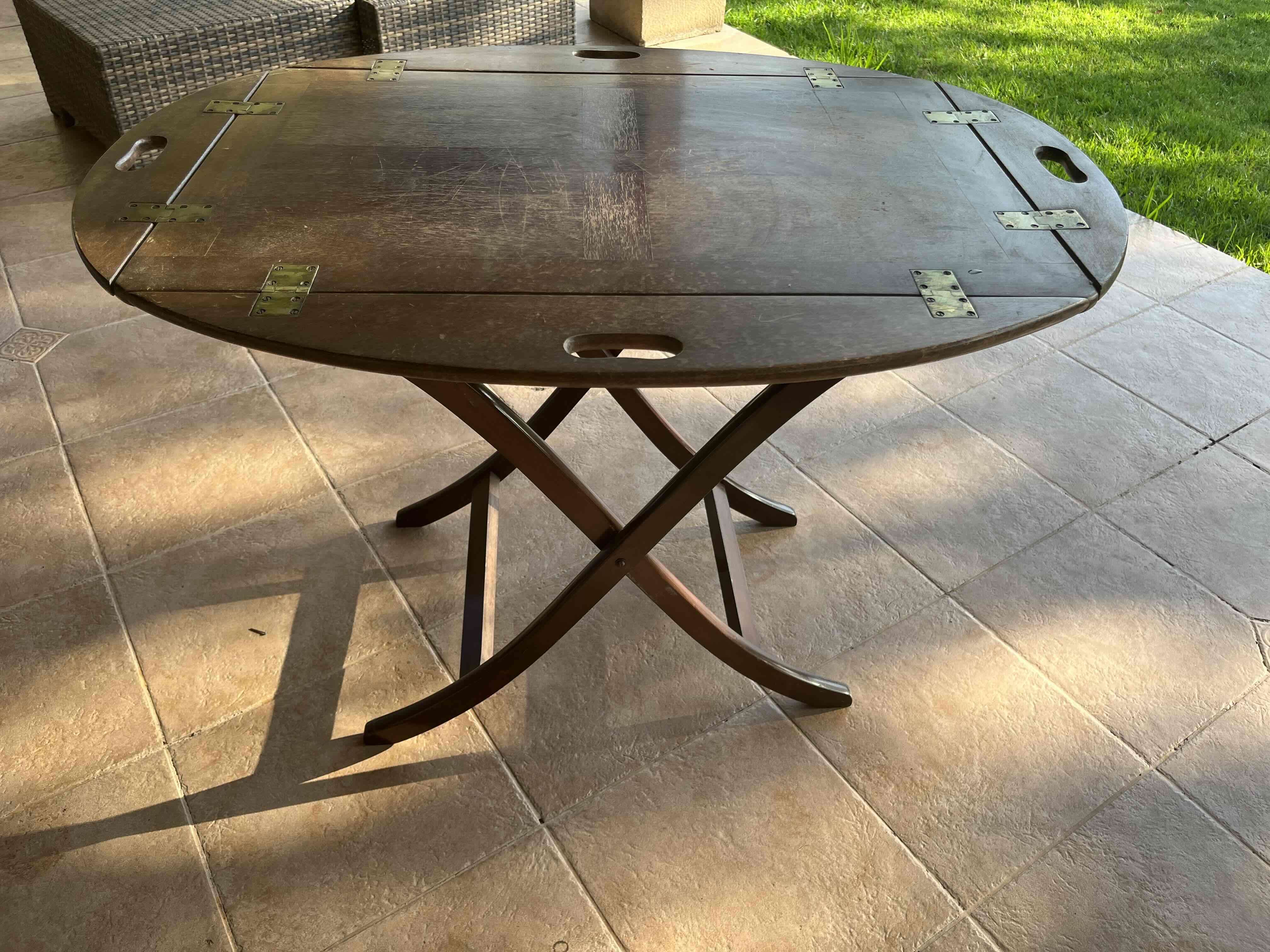 Mesa auxiliar madera maciza - miniatura 2