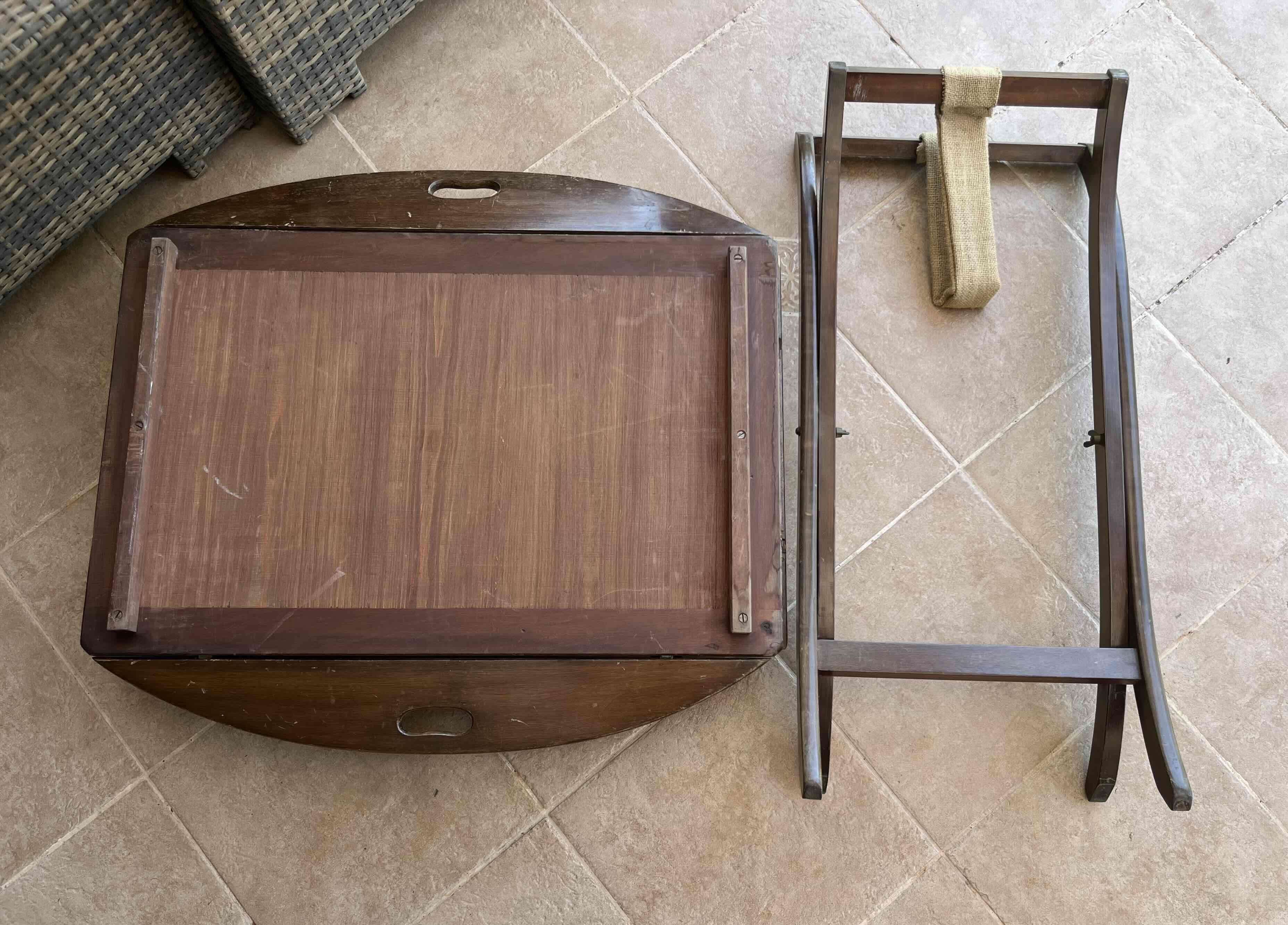 Mesa auxiliar madera maciza - miniatura 4