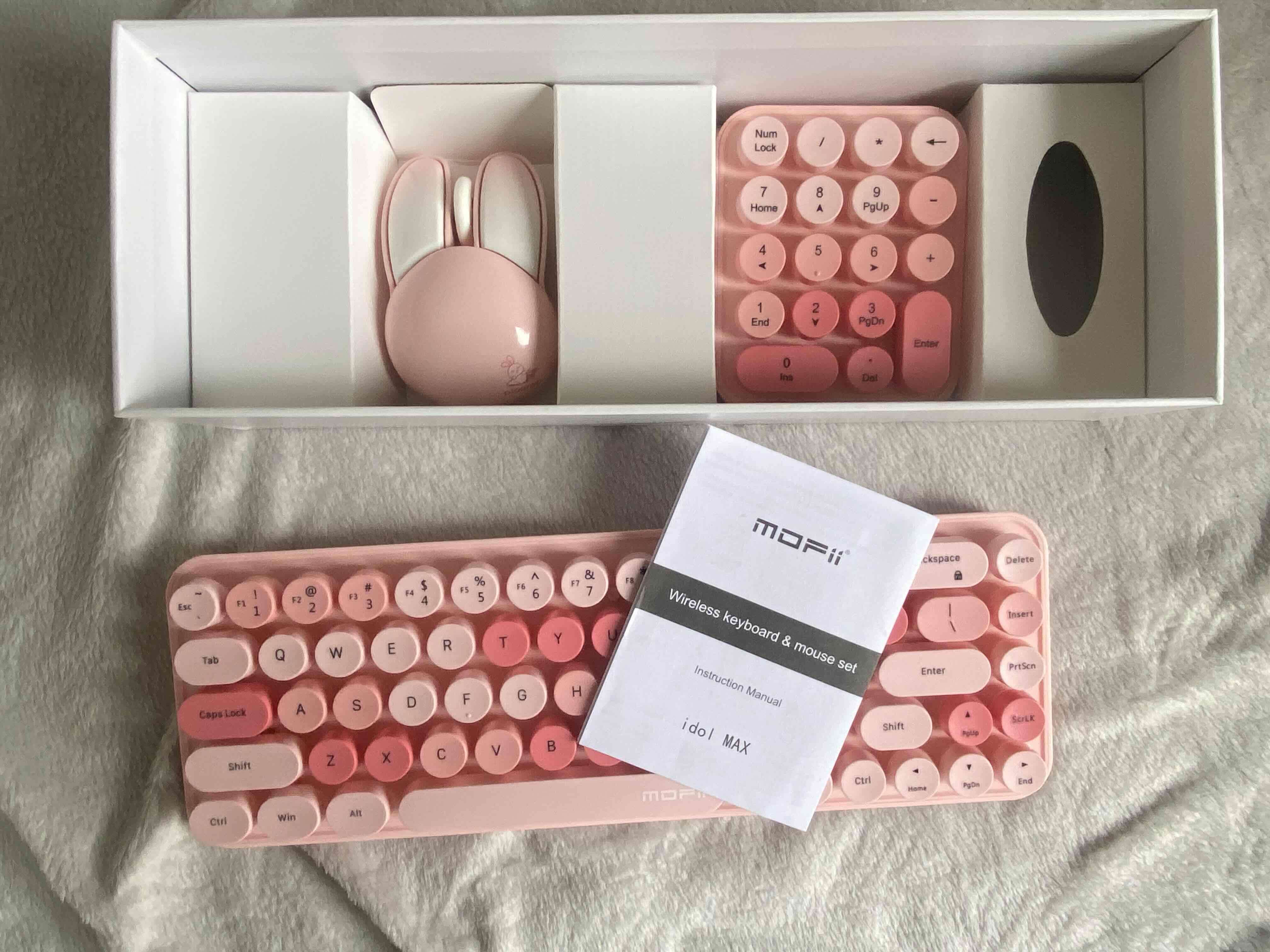 Teclado inalámbrico rosa Mofii - miniatura 2