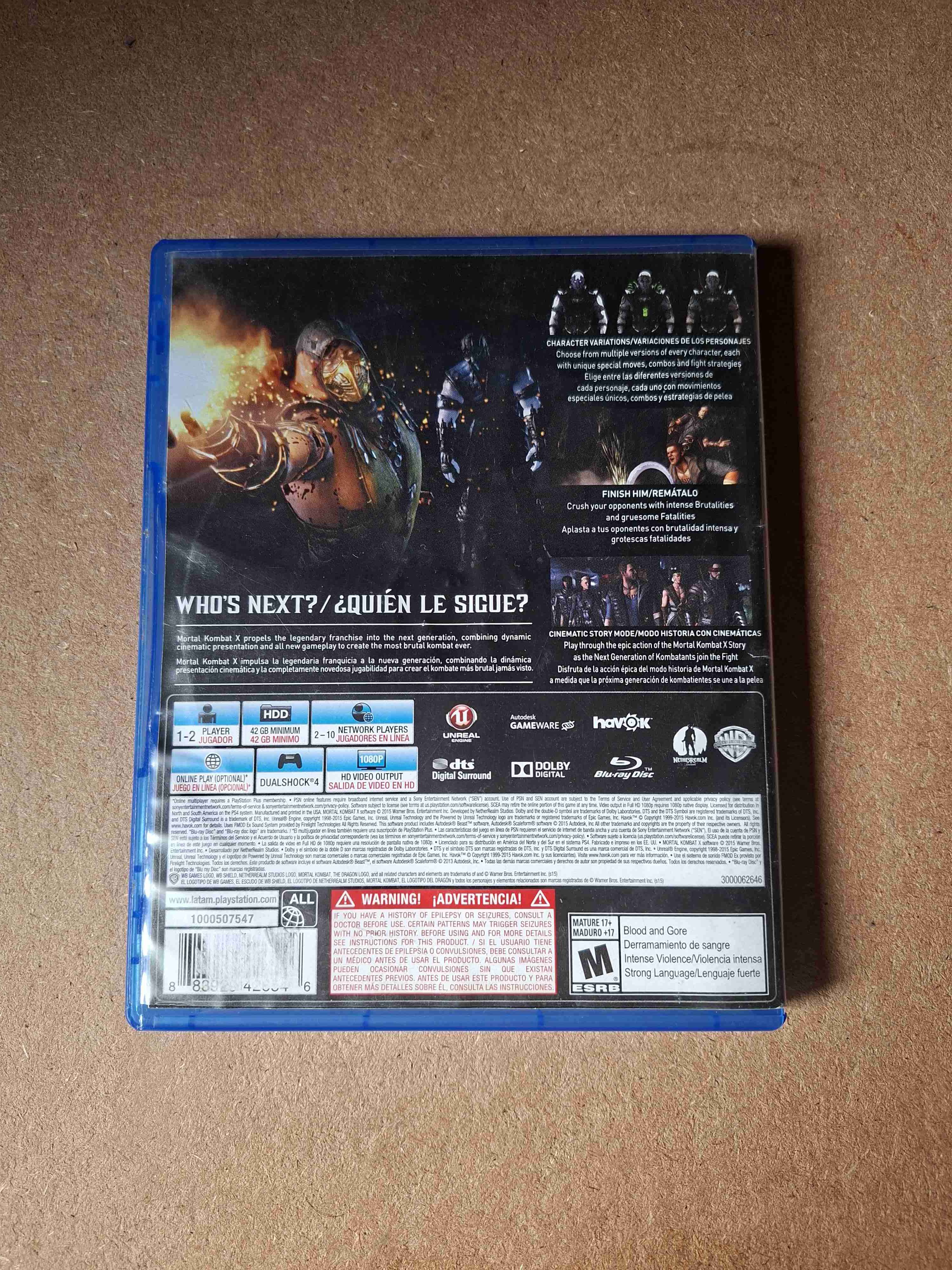 Juego PS4 Mortal Kombat X - miniatura 3