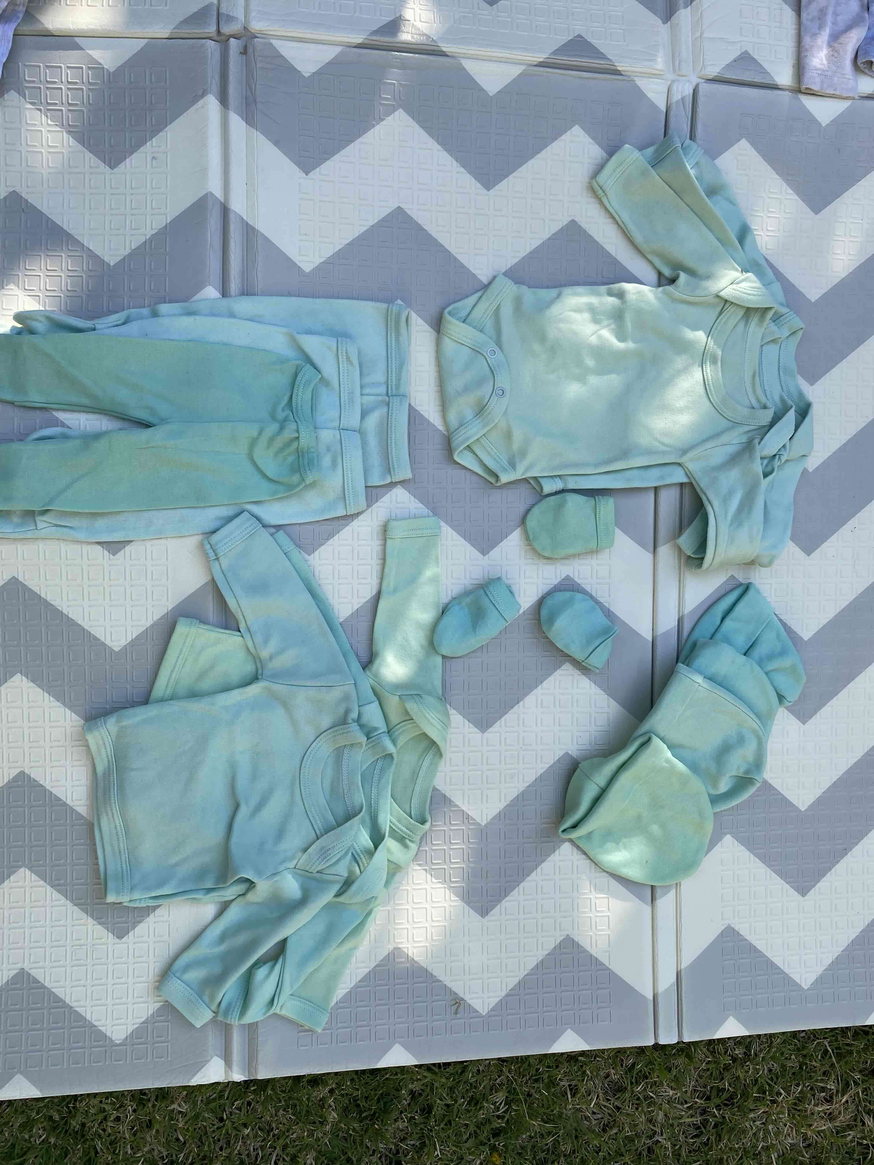 Set ropa bebé verde agua - 2