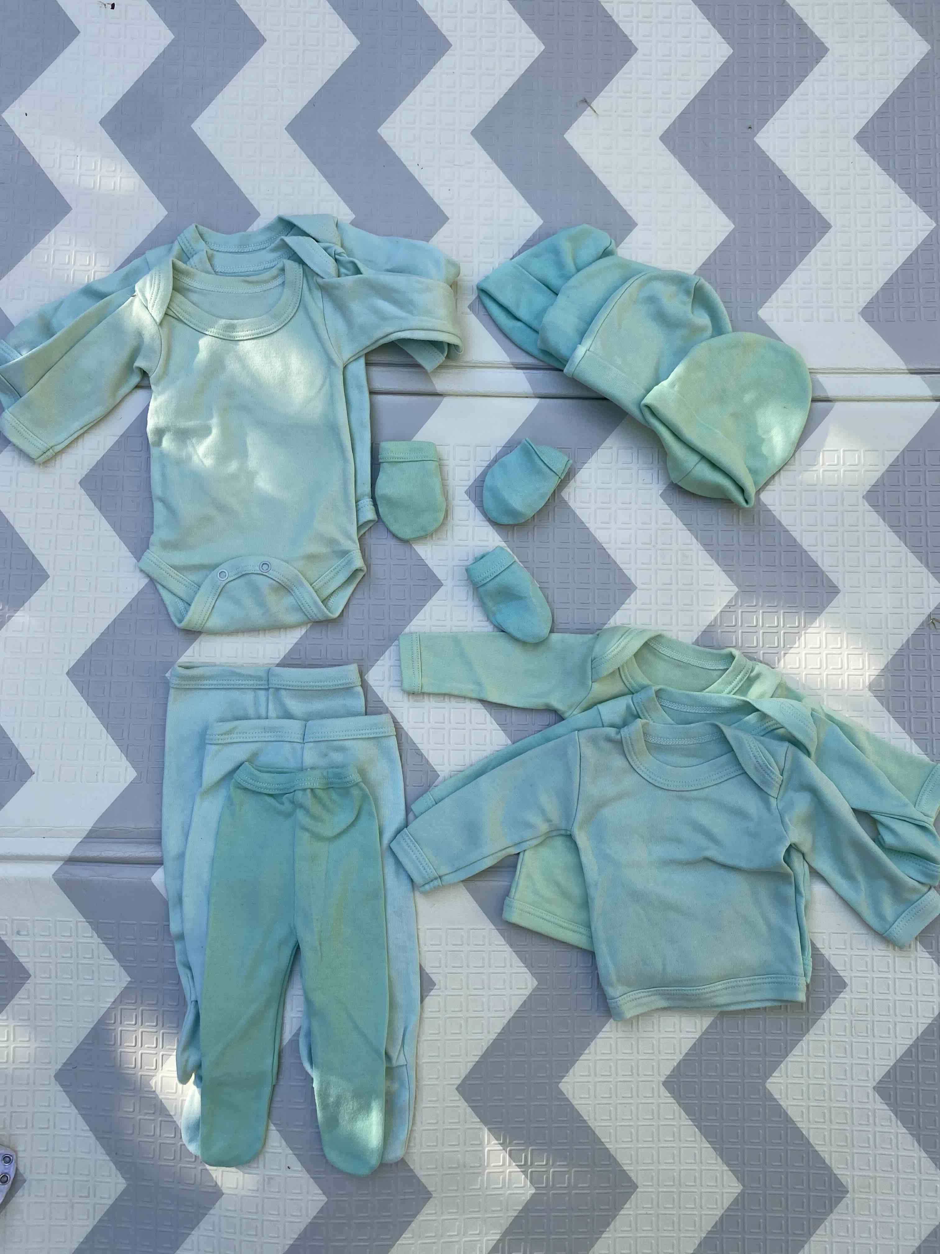 Set ropa bebé verde agua - 4