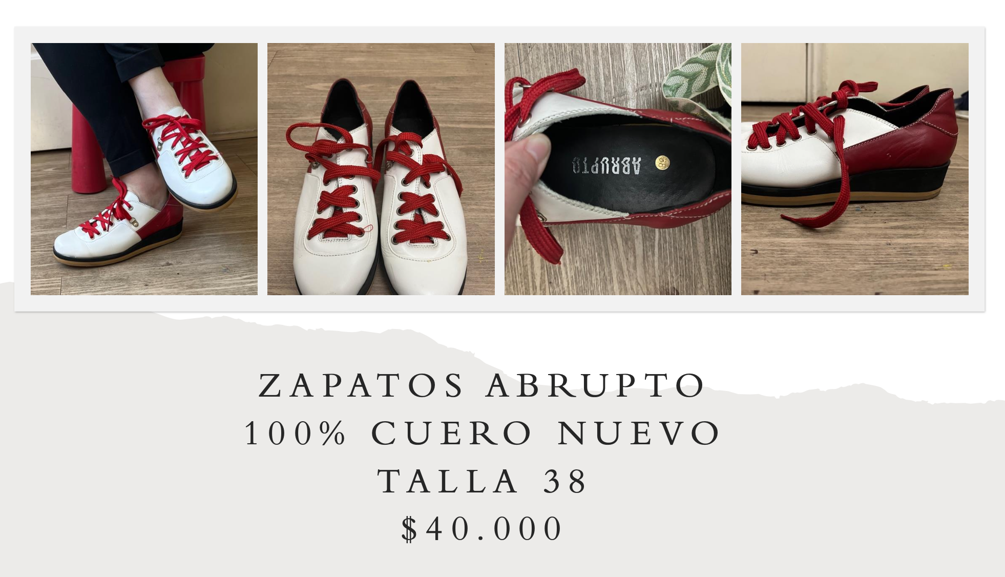 Zapatos de cuero Abrupto nuevos