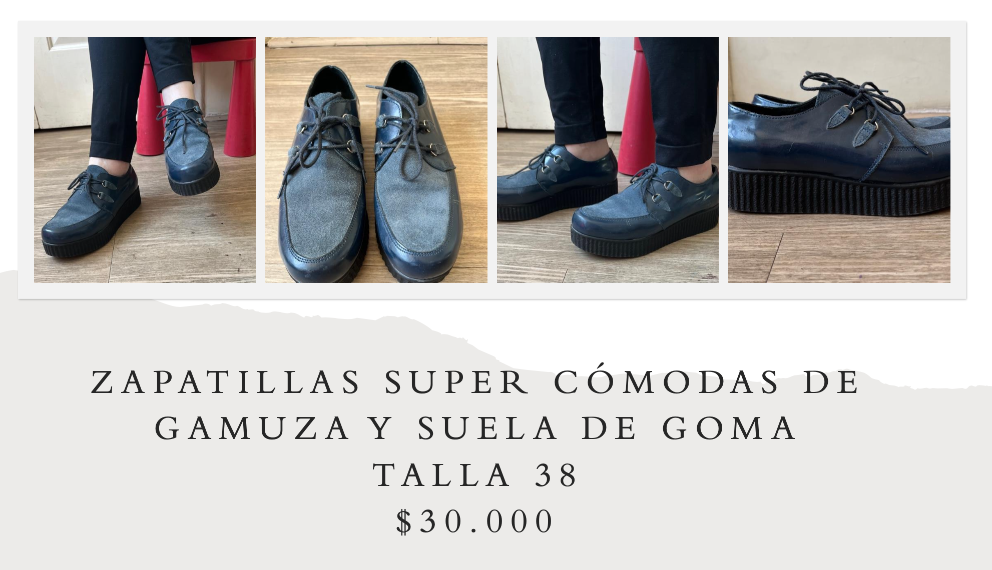 Zapatillas de gamuza azules