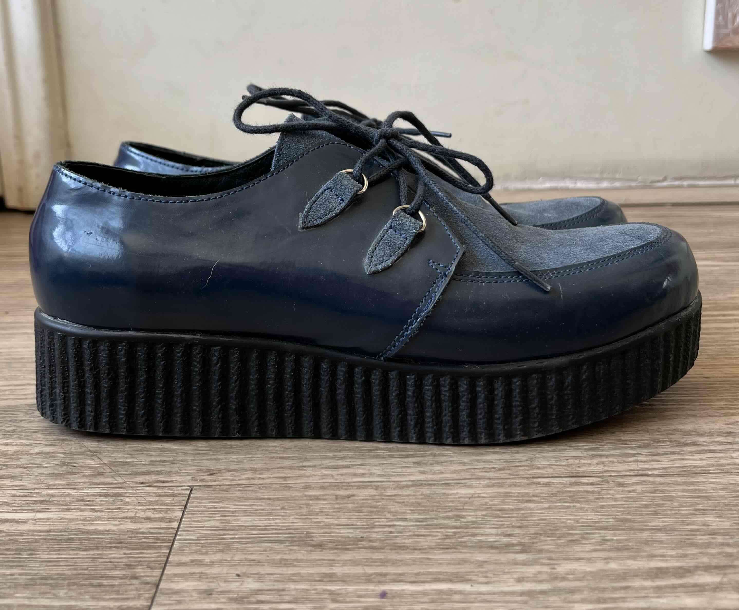 Zapatillas de gamuza azules - miniatura 3