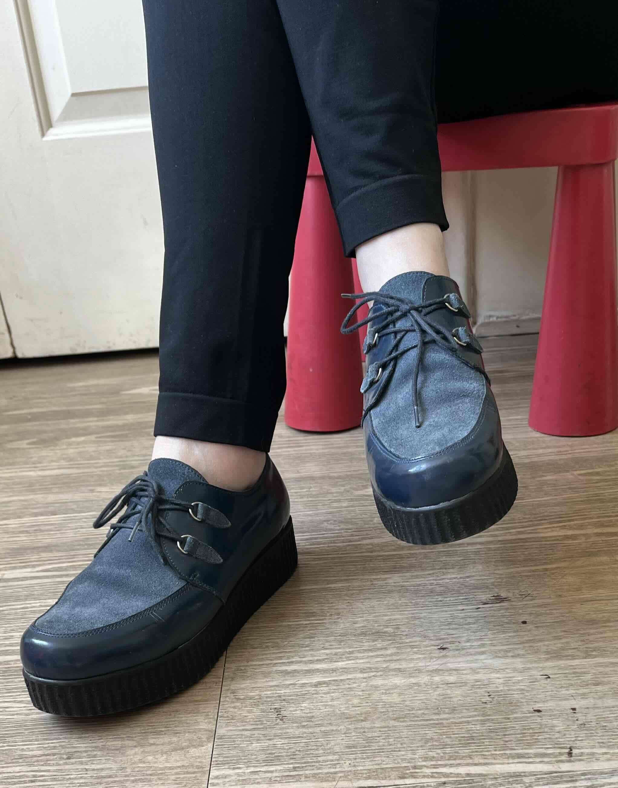 Zapatillas de gamuza azules - miniatura 4