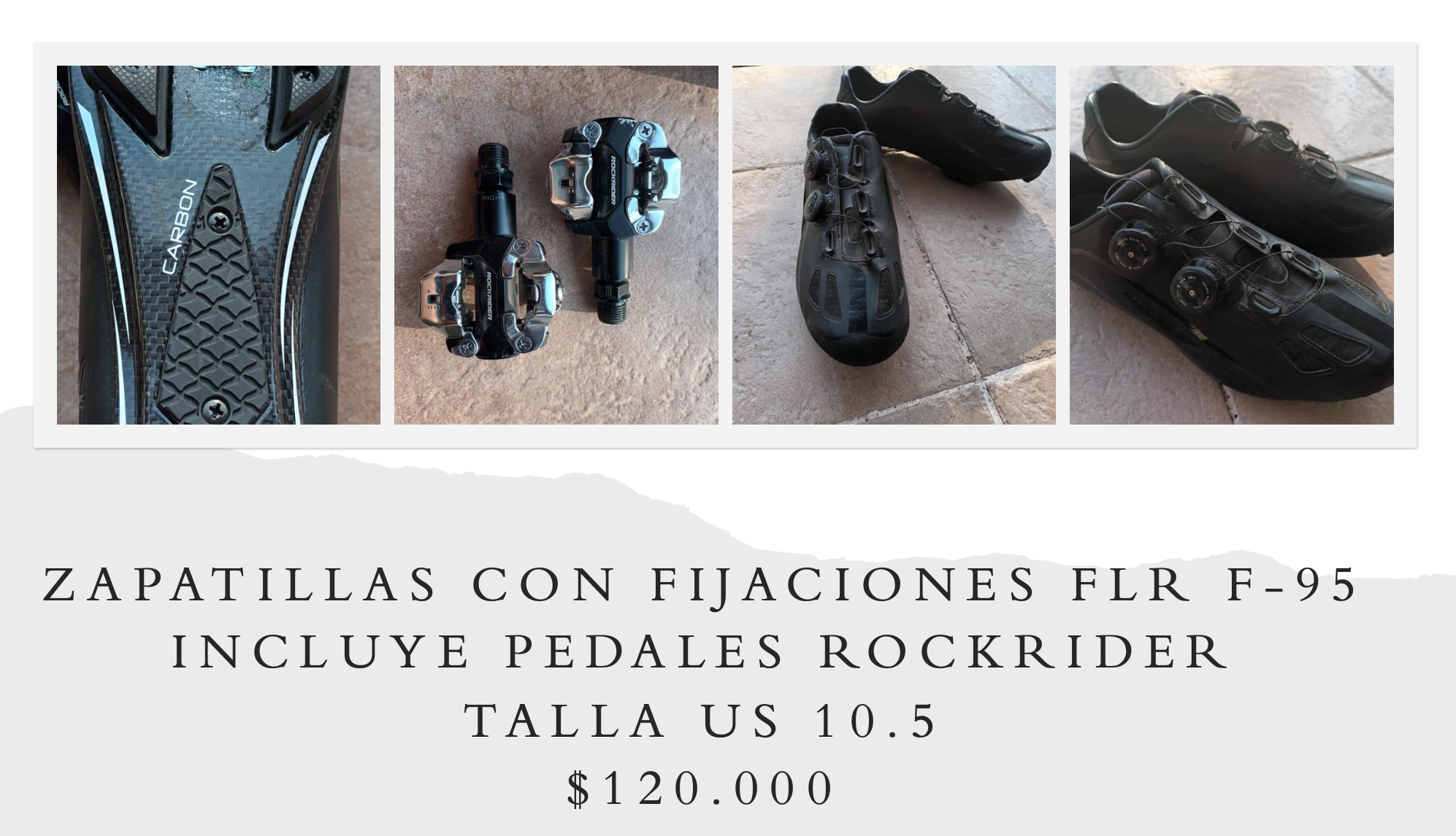 Zapatillas ciclismo FLR F-95 con pedales