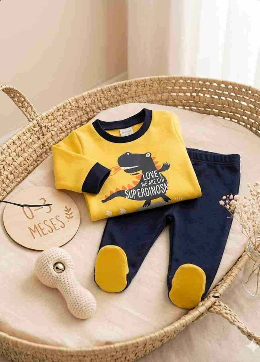 Conjunto bebé dinosaurio 0-3 meses