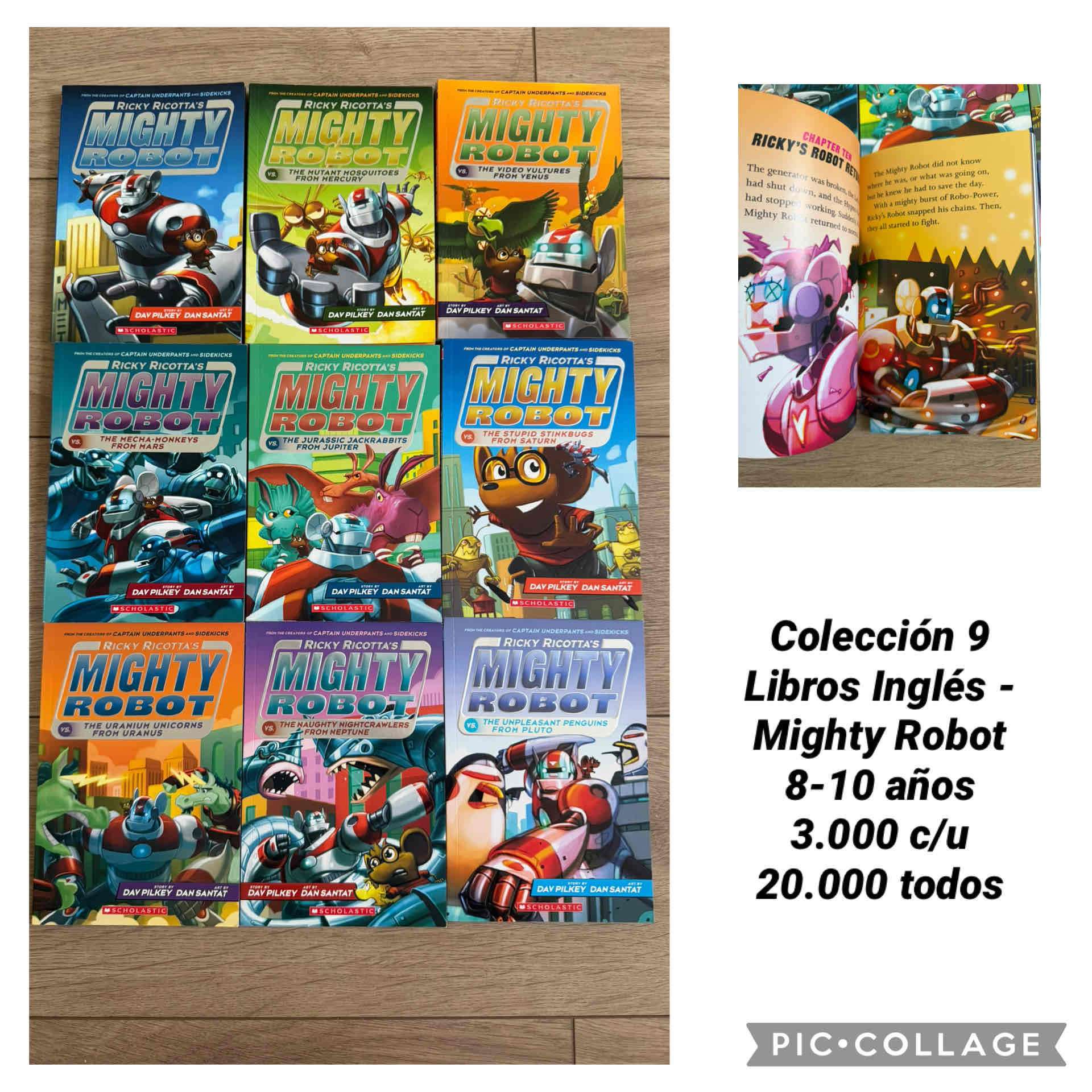 Colección de 9 libros Mighty Robot