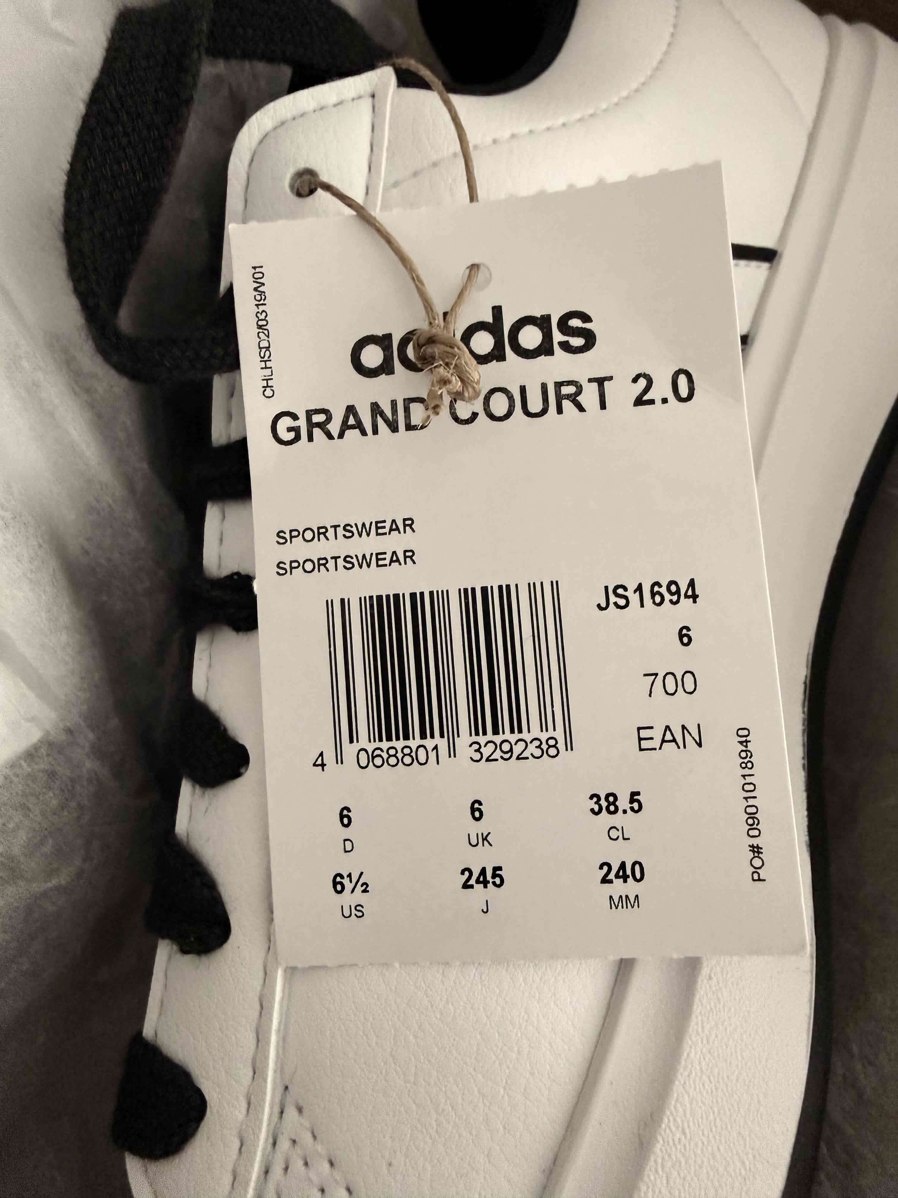 🔥 ZAPATILLAS ADIDAS GRAND COURT 2.0 NUEVAS CON CAJ - miniatura 2