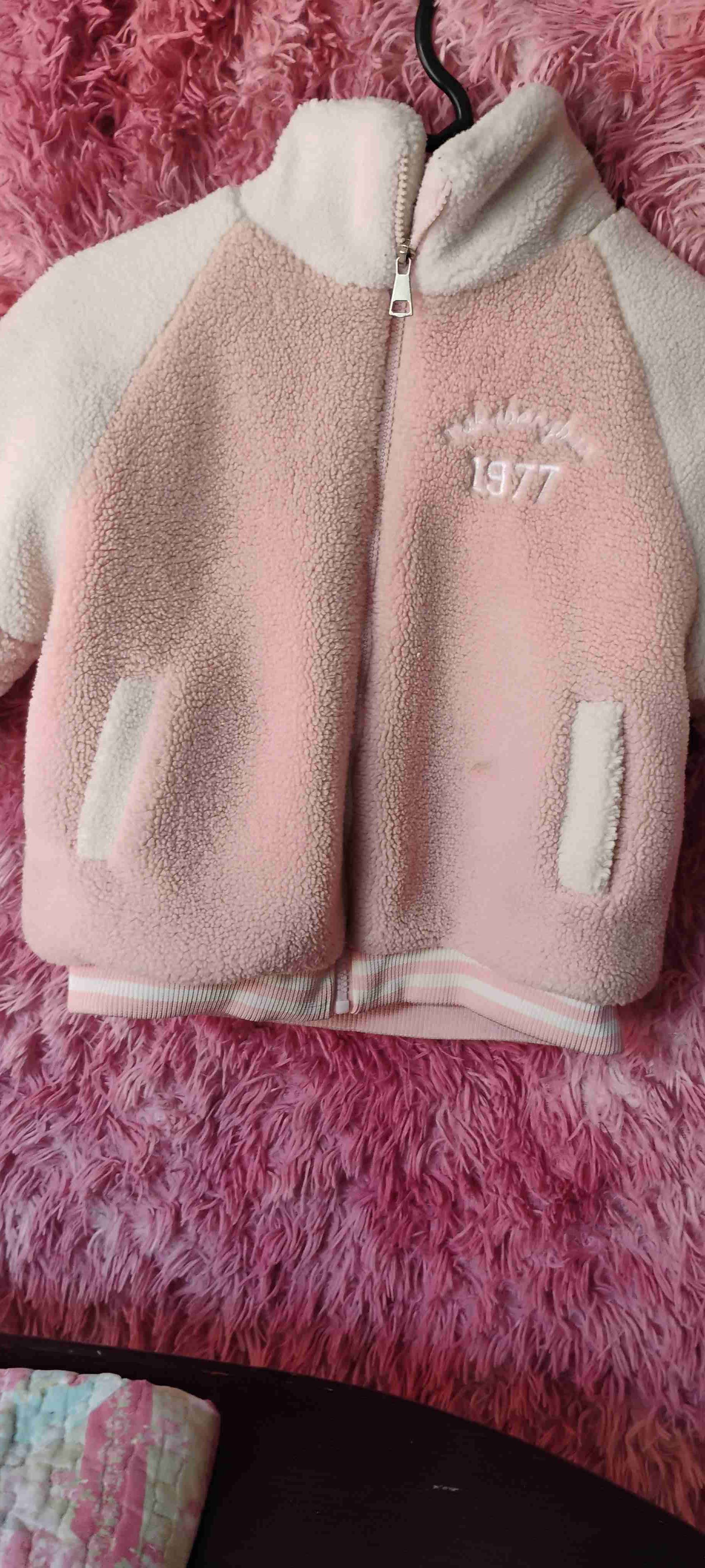 Chaqueta polar rosada infantil - miniatura 2